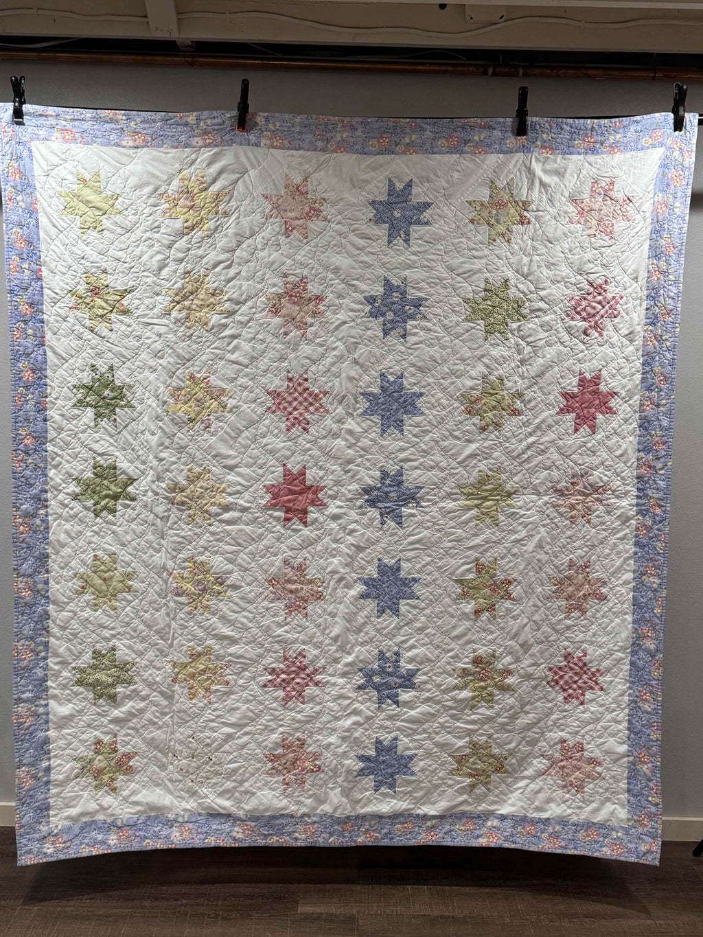 Vintage Ohio Star Variation Quilt