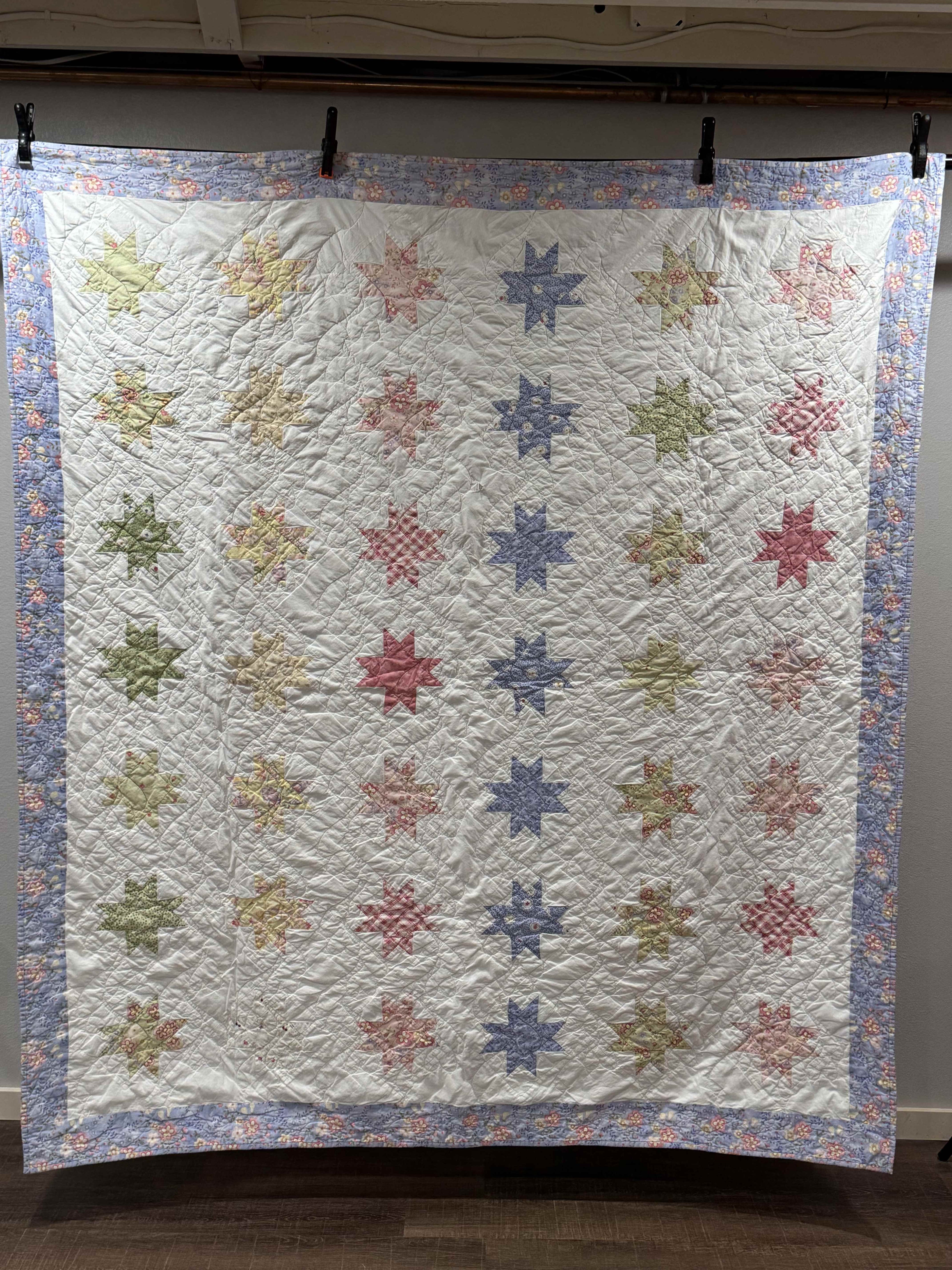 Vintage Ohio Star Variation Quilt