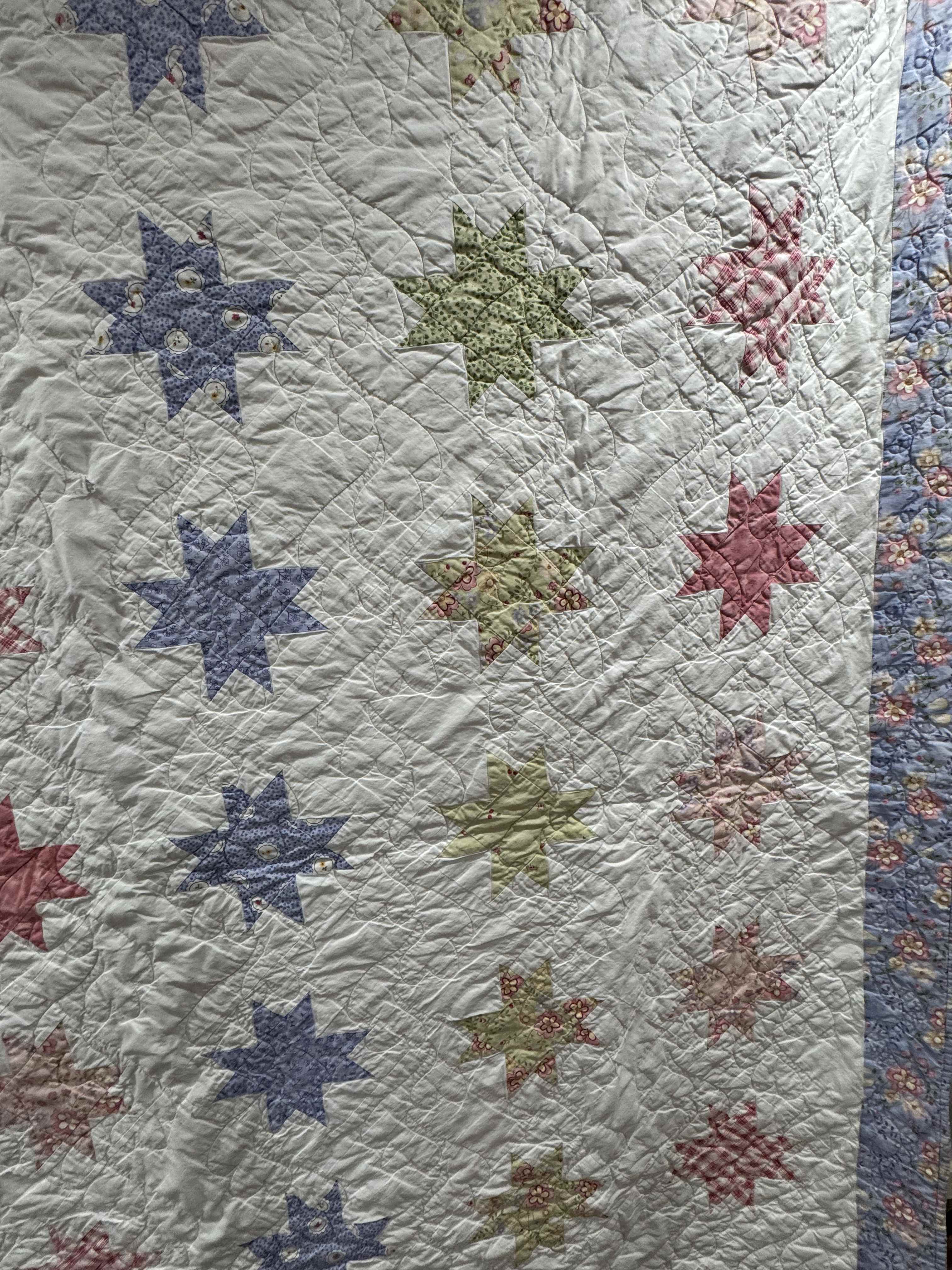 Vintage Ohio Star Variation Quilt
