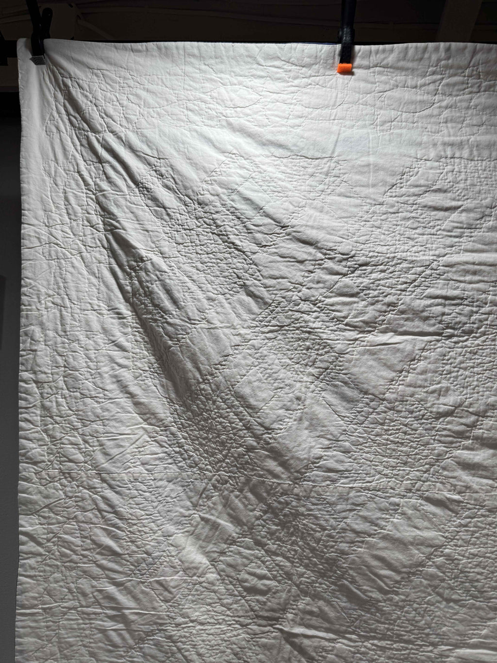 Vintage Snowball Lattice Quilt