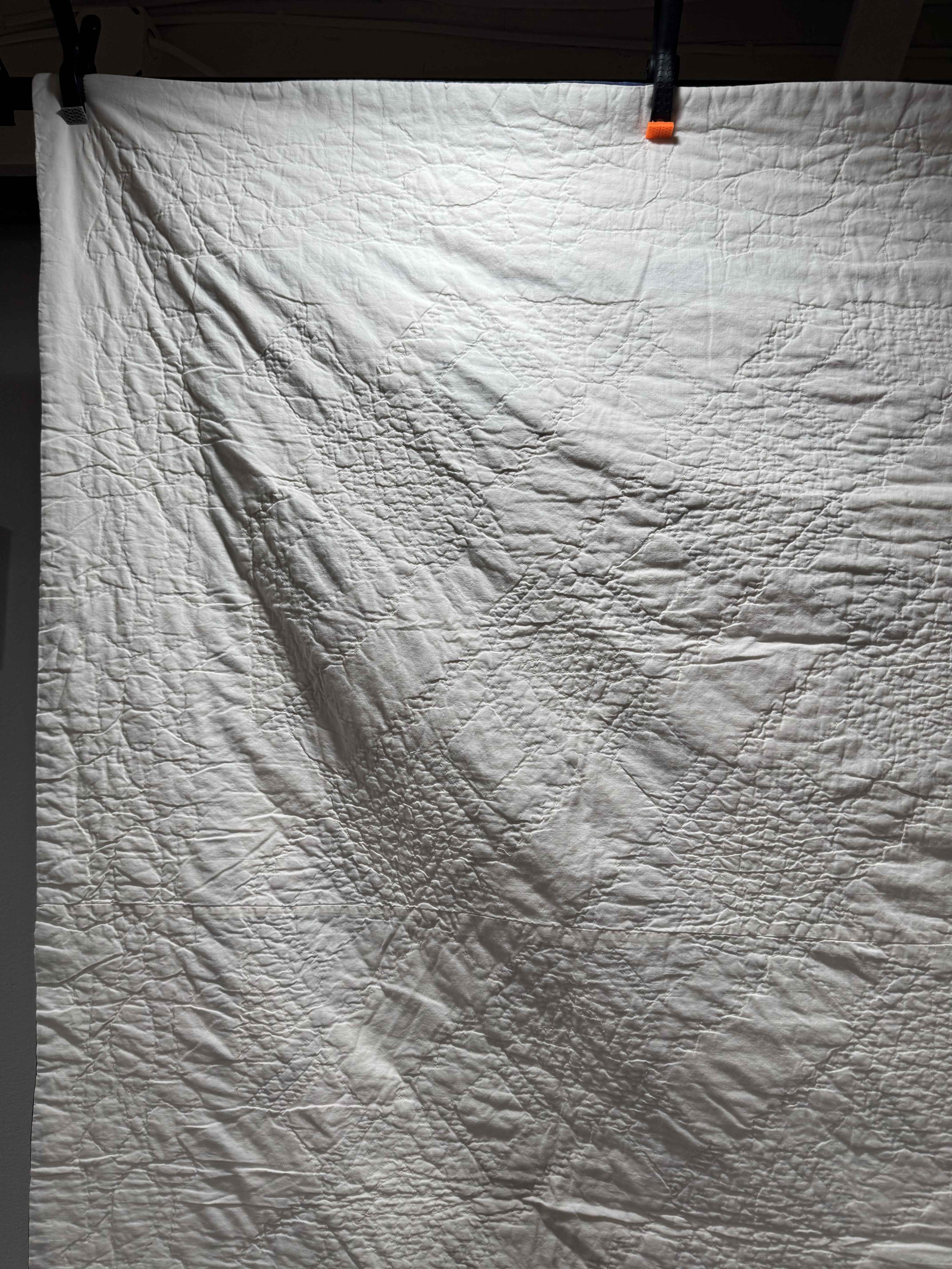 Vintage Snowball Lattice Quilt