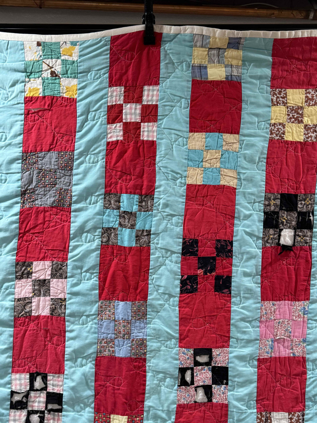 Vintage Nine Patch Quilt