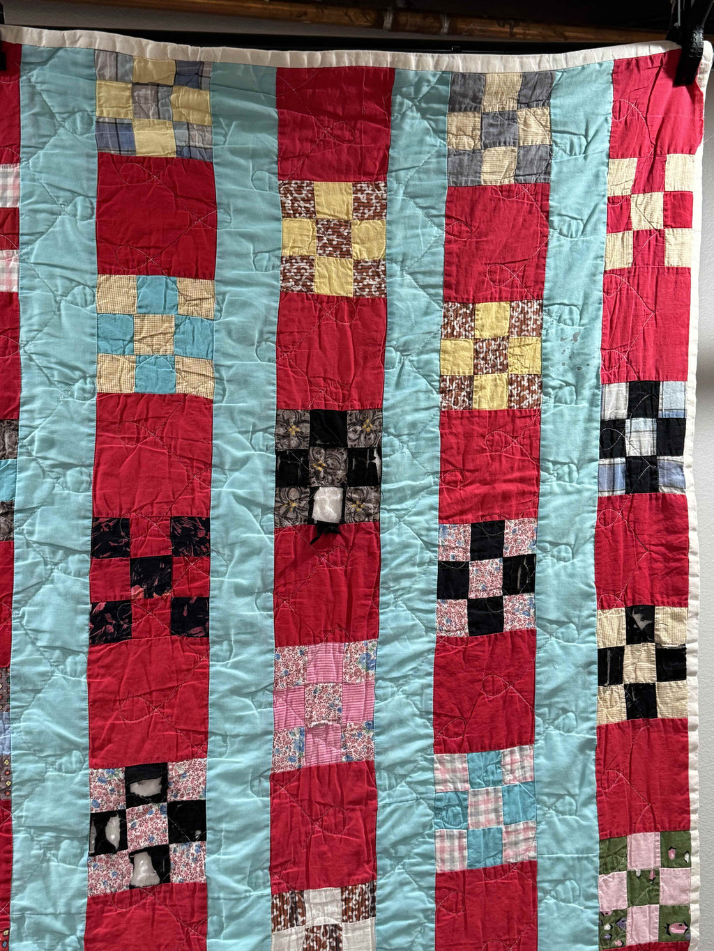 Vintage Nine Patch Quilt