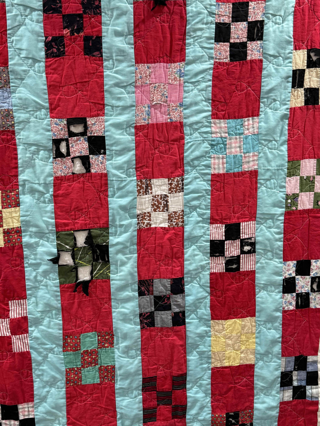 Vintage Nine Patch Quilt