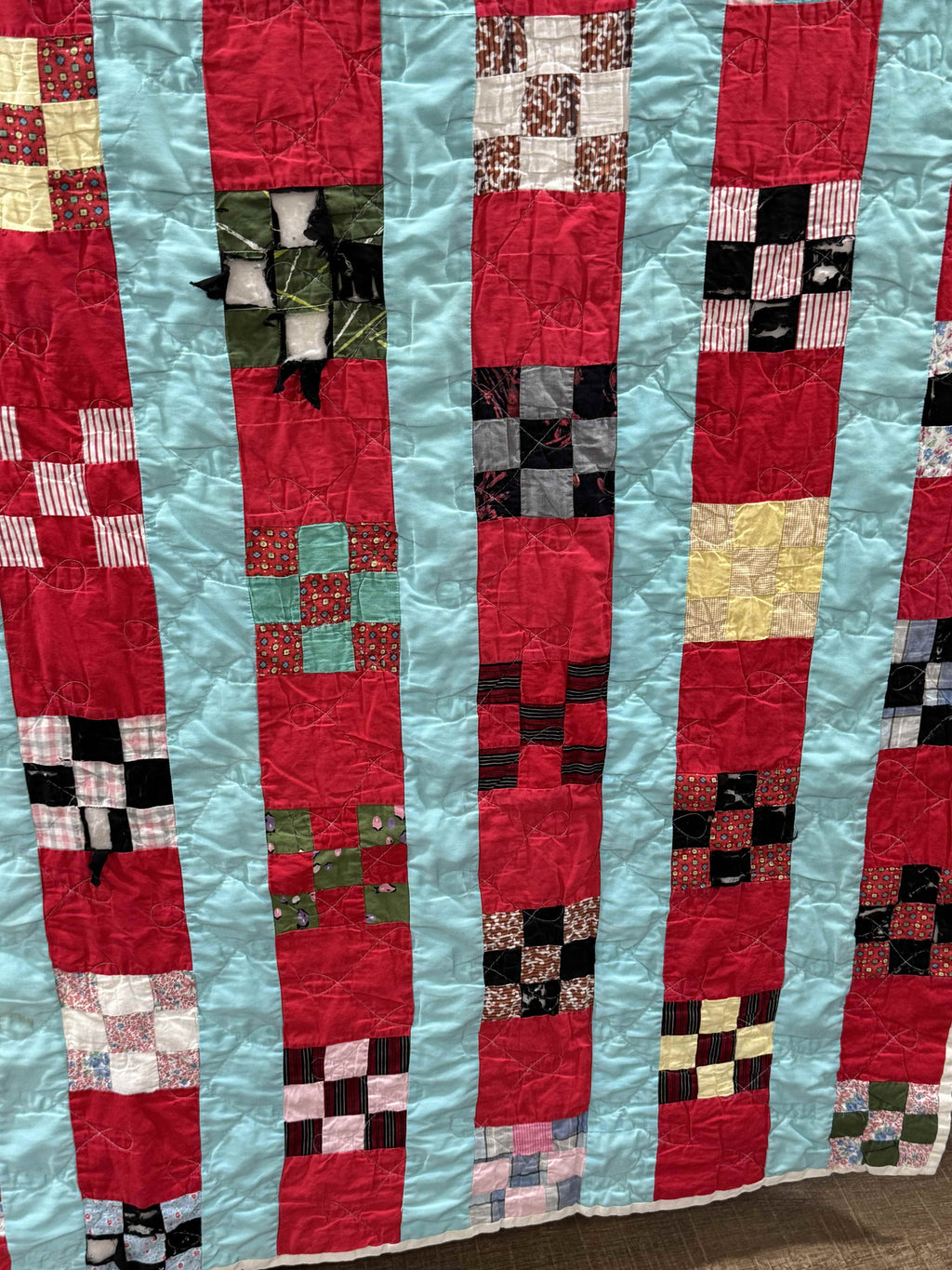 Vintage Nine Patch Quilt