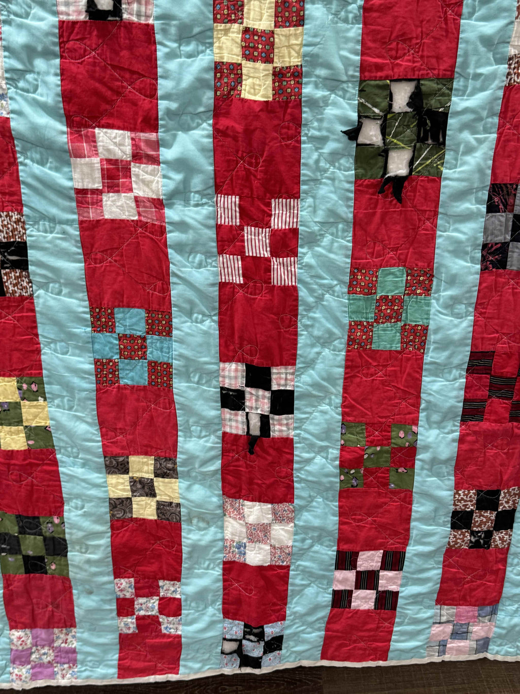 Vintage Nine Patch Quilt