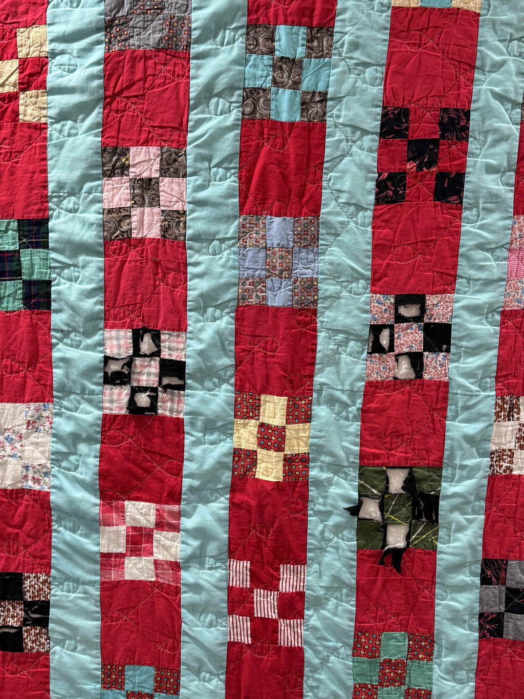 Vintage Nine Patch Quilt