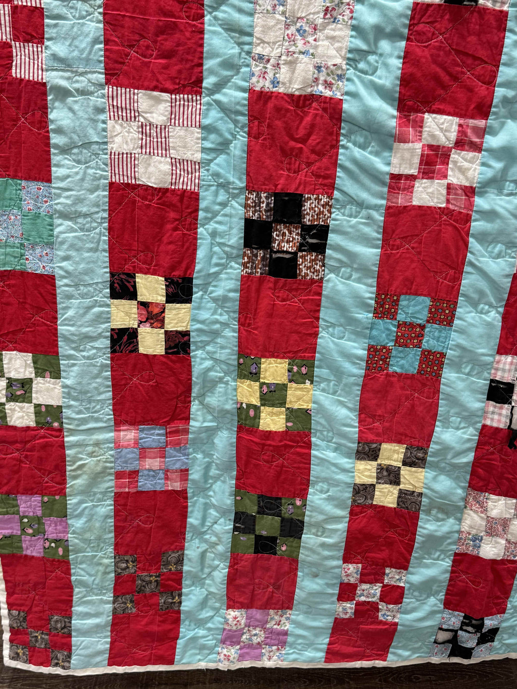 Vintage Nine Patch Quilt