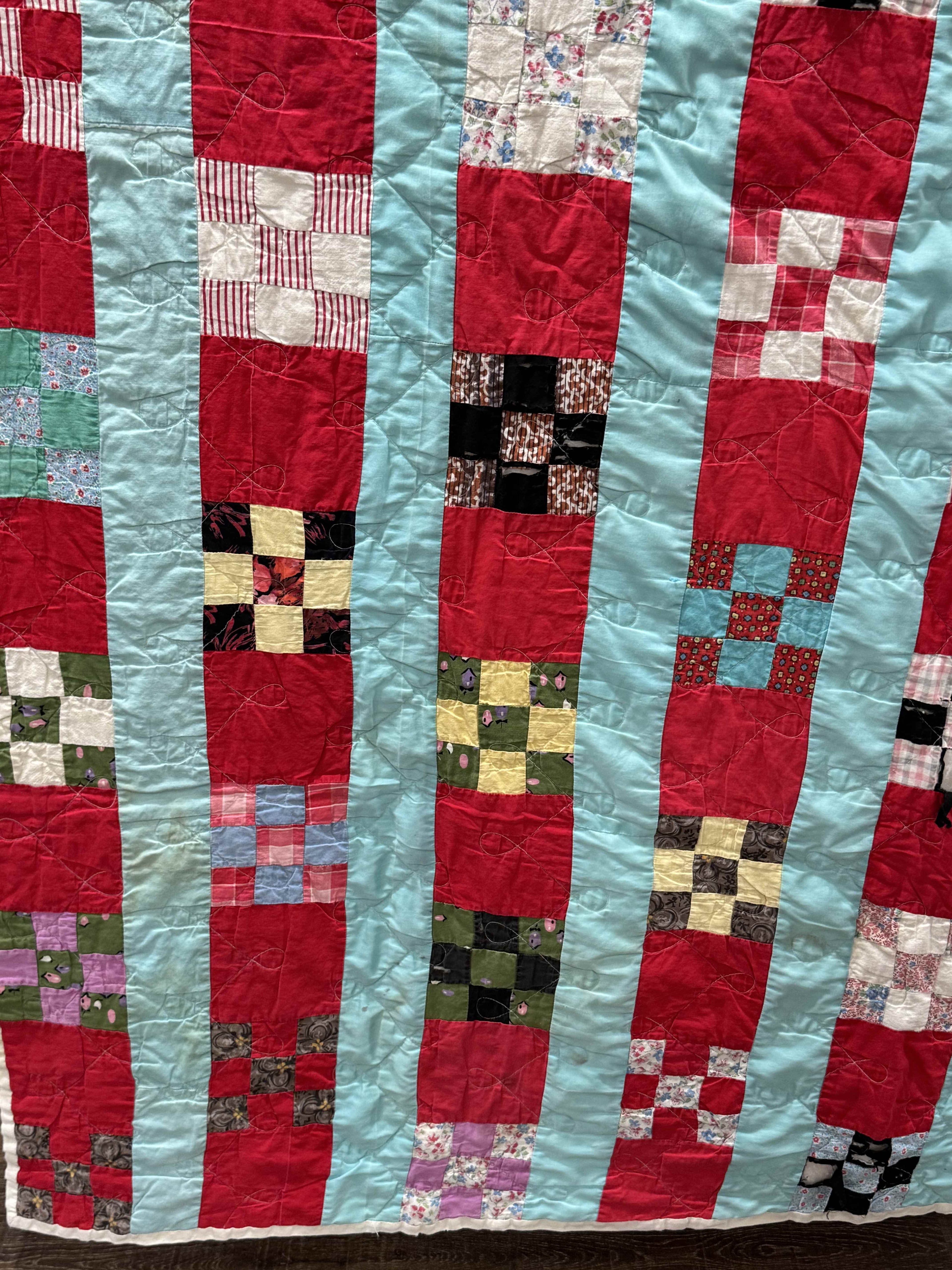 Vintage Nine Patch Quilt