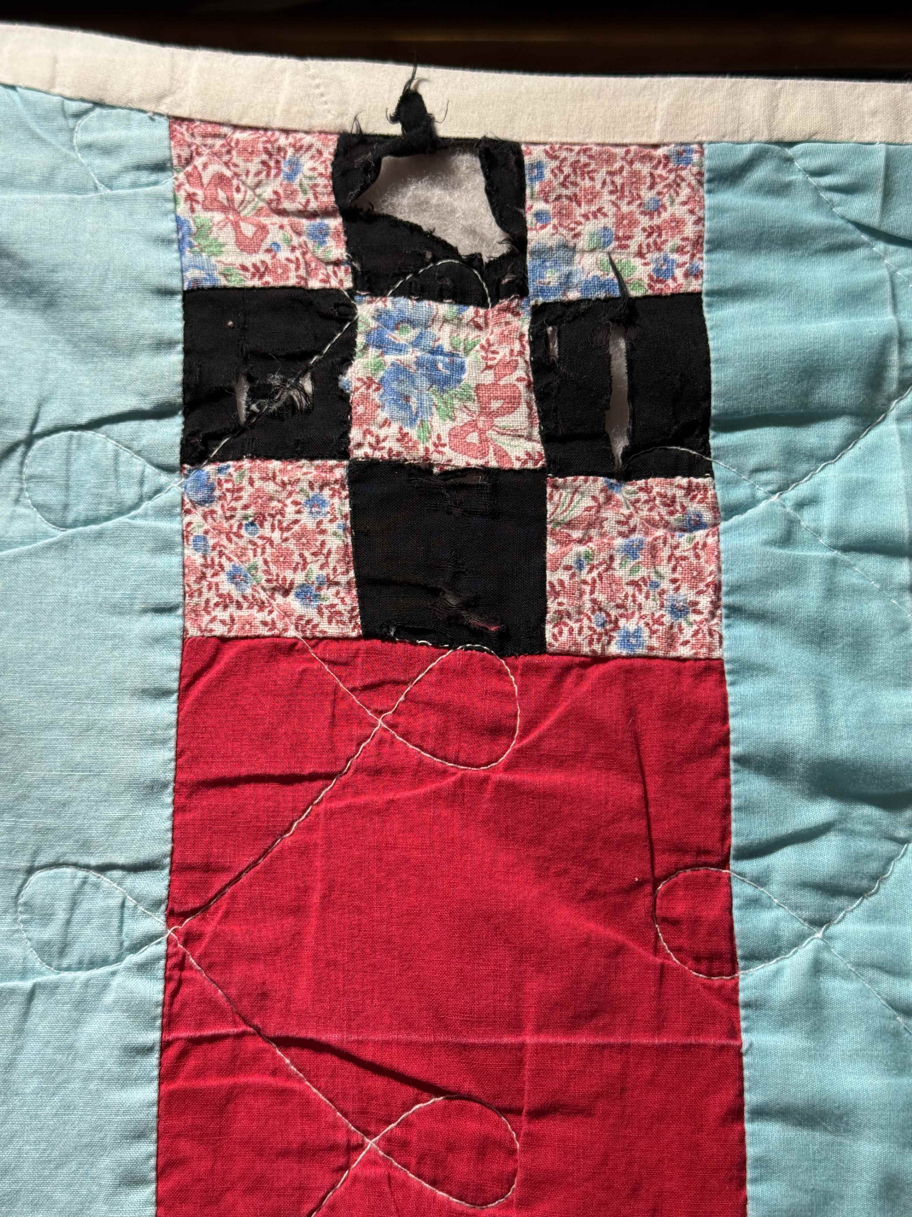 Vintage Nine Patch Quilt