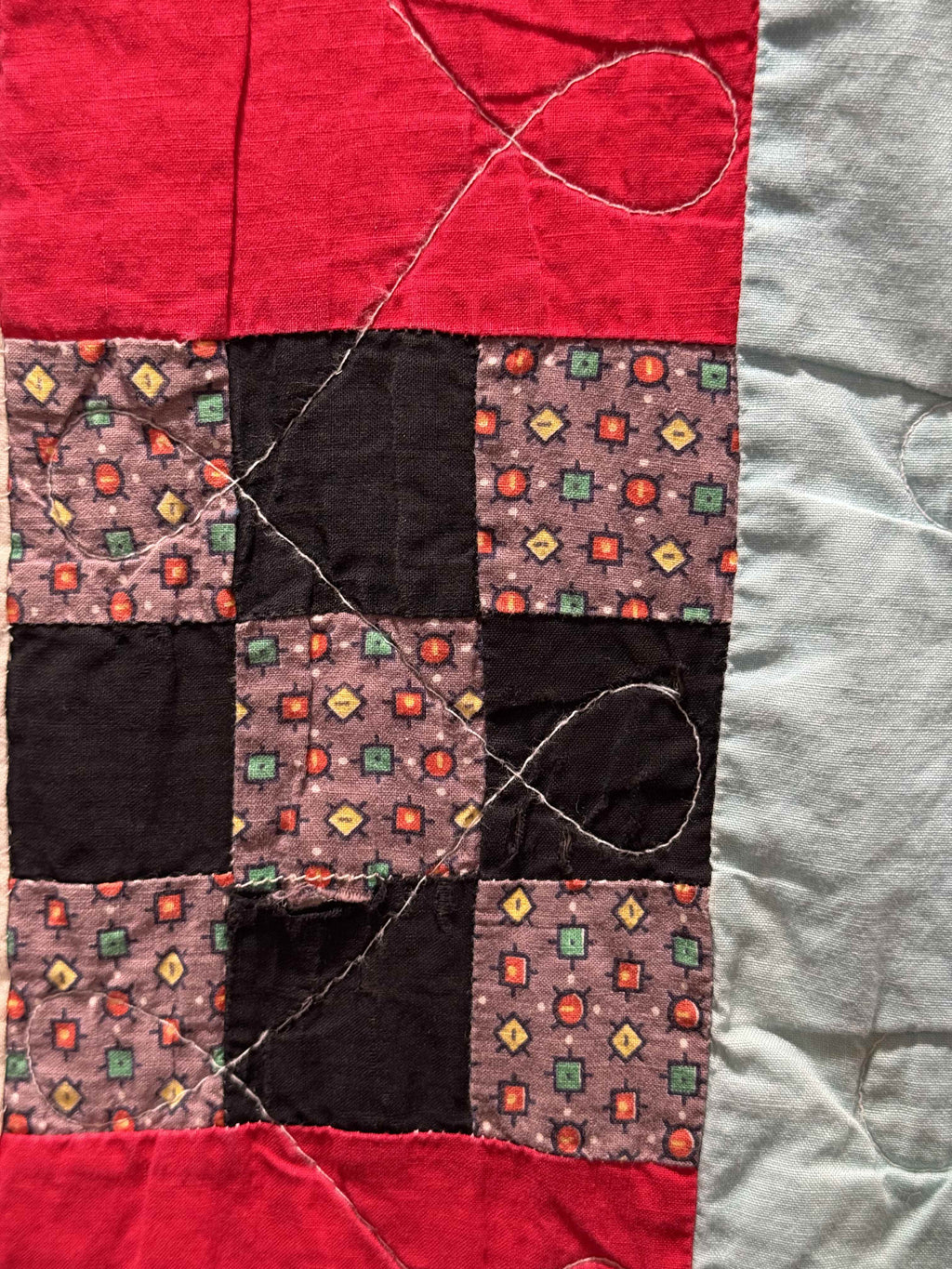 Vintage Nine Patch Quilt