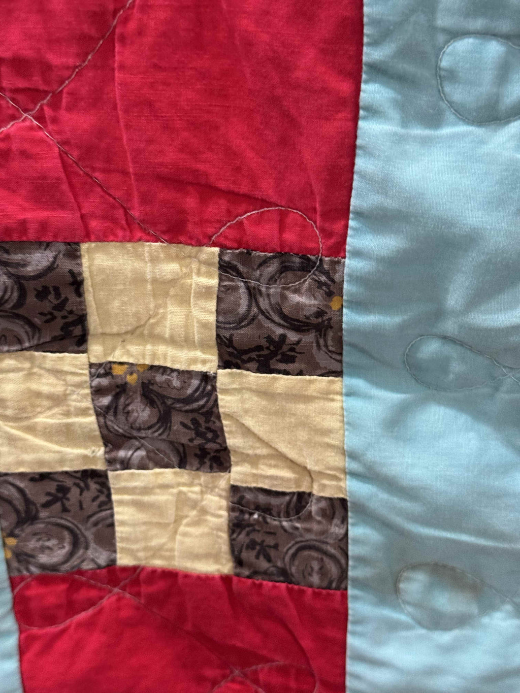 Vintage Nine Patch Quilt