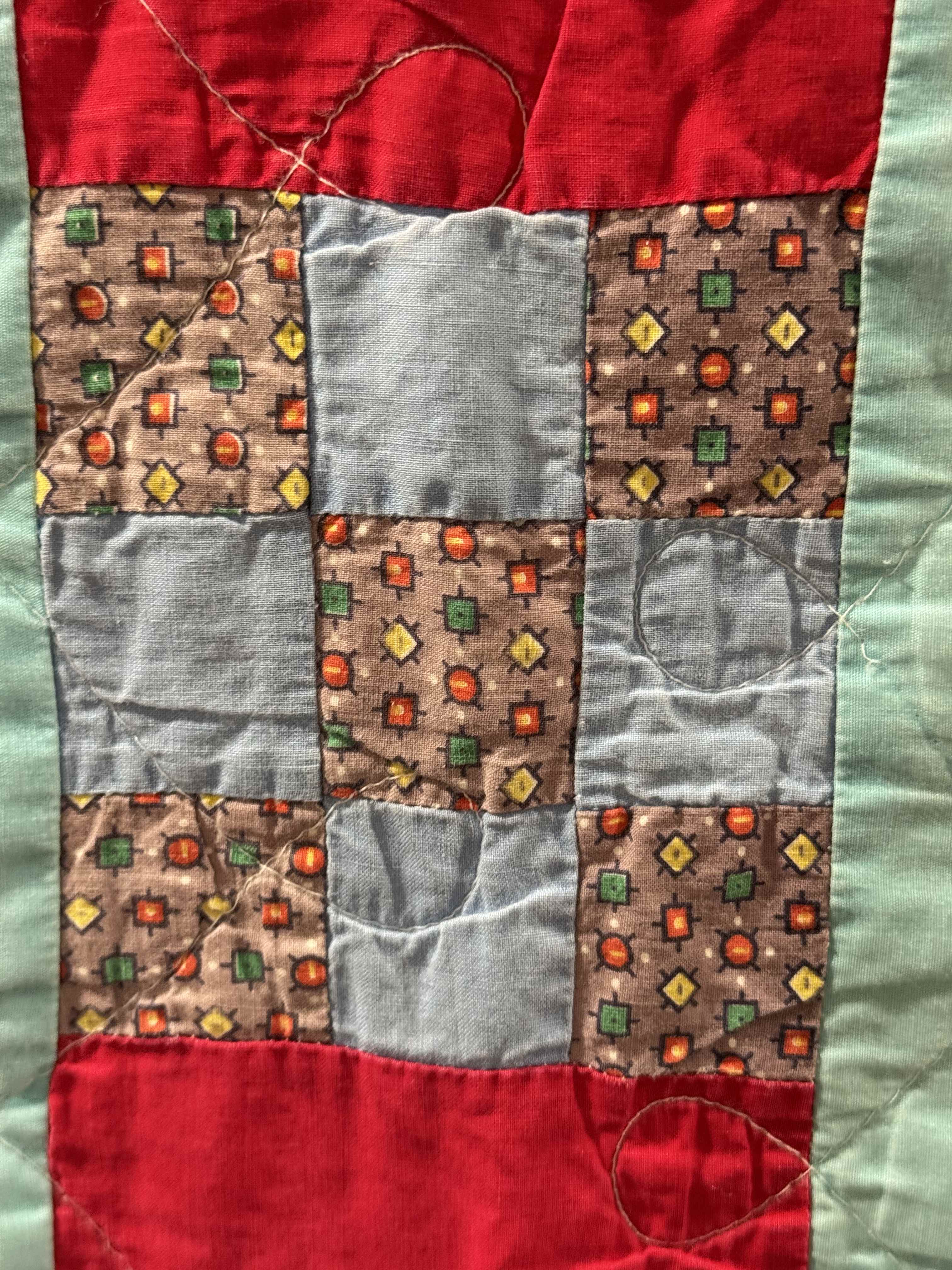 Vintage Nine Patch Quilt
