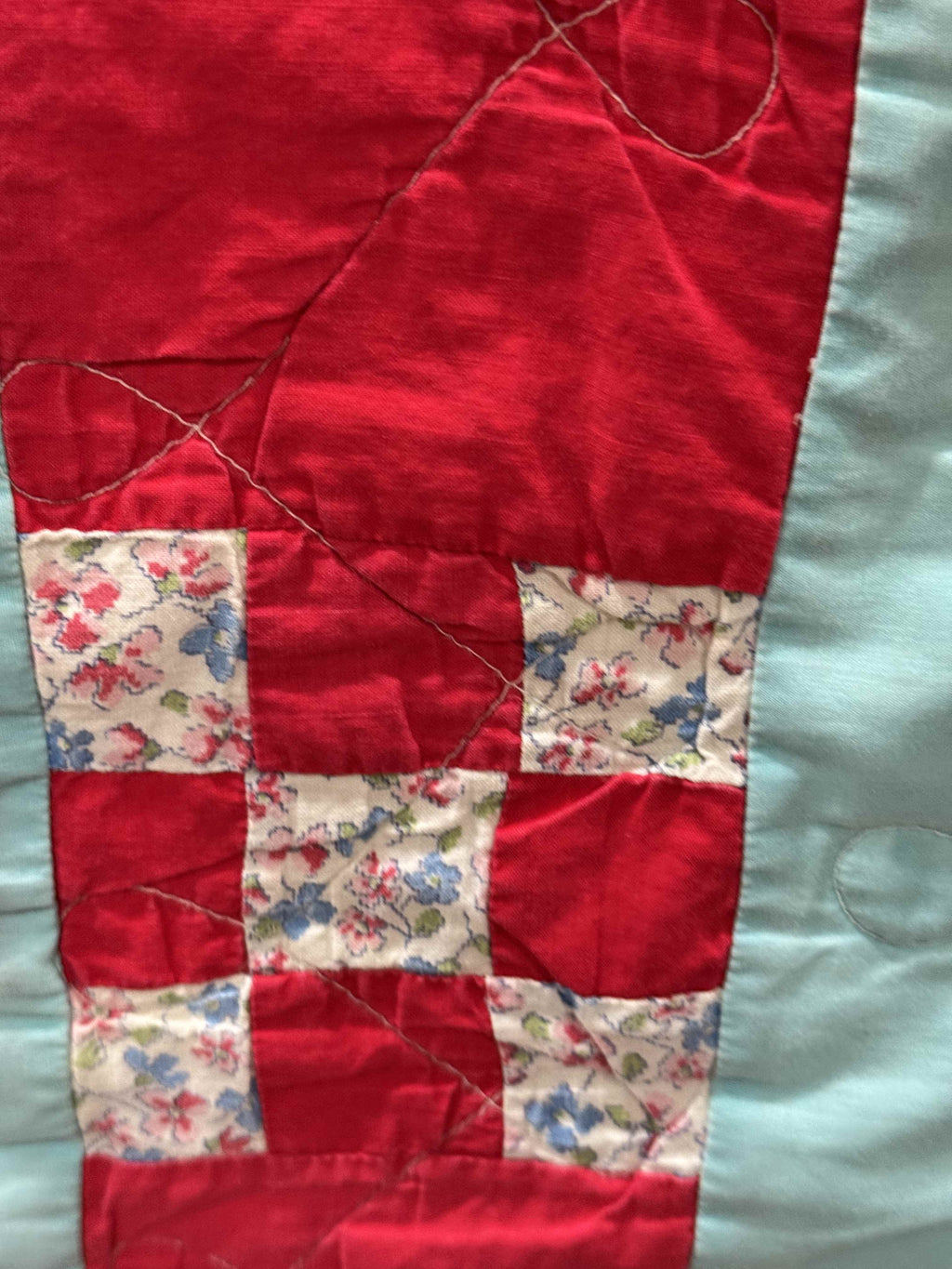 Vintage Nine Patch Quilt
