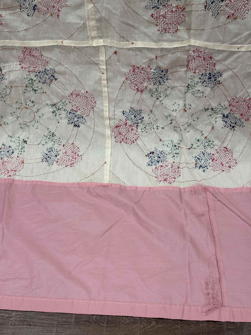 Vintage Embroidered Mauve with Crowns Top