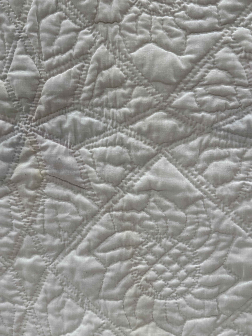 Vintage Eight-Point Star With Diamond Lattice Quilt