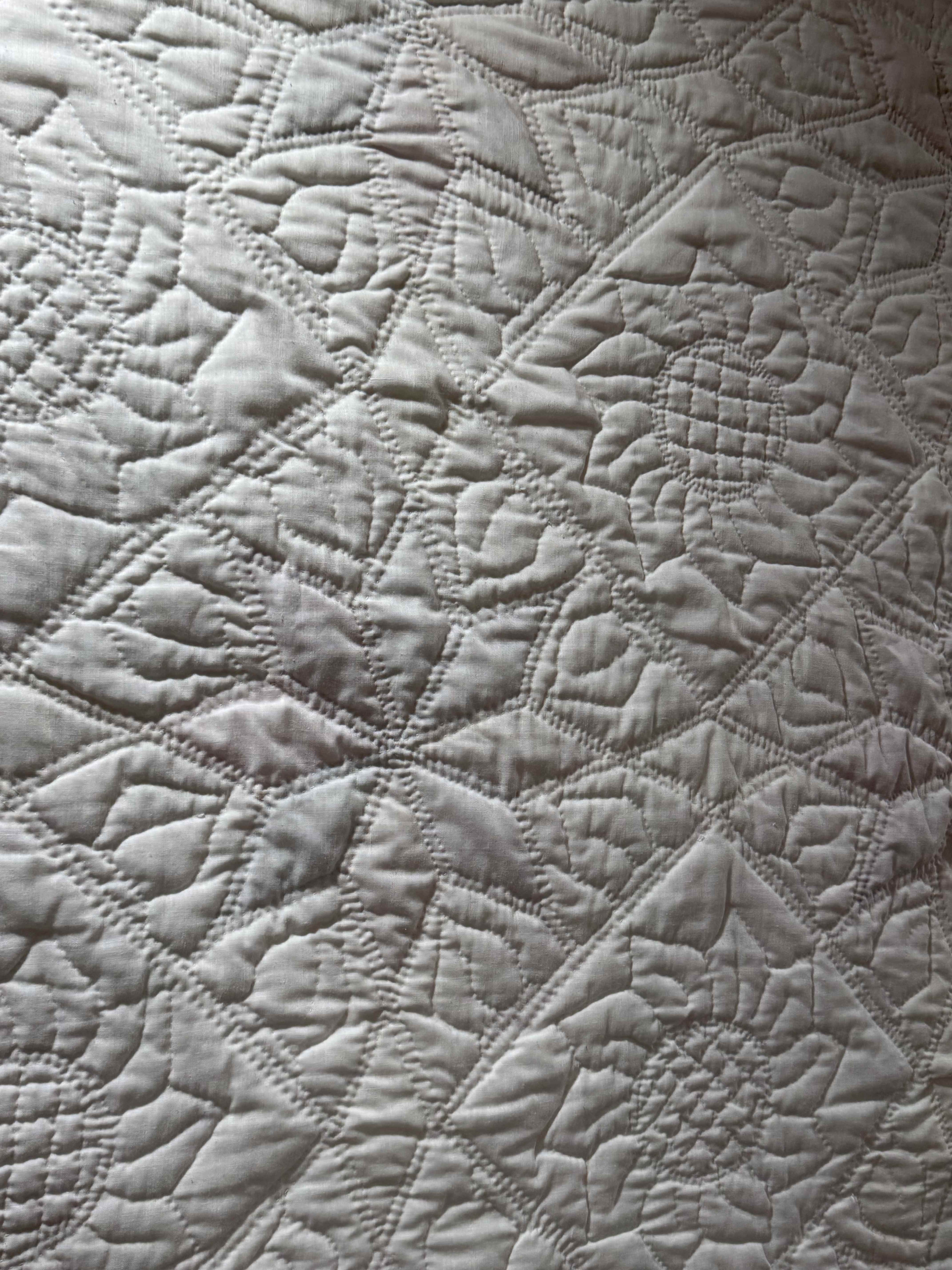 Vintage Eight-Point Star With Diamond Lattice Quilt