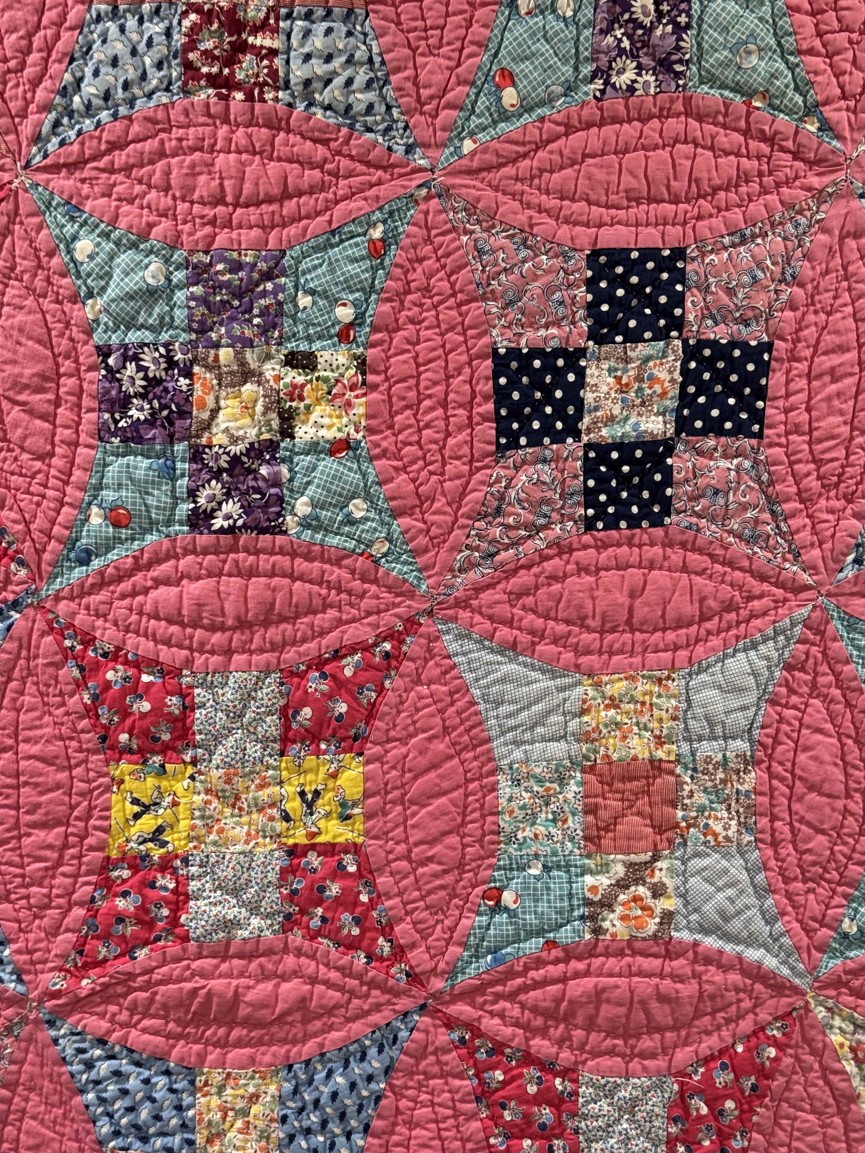 Vintage Glorified Nine Patch Quilt