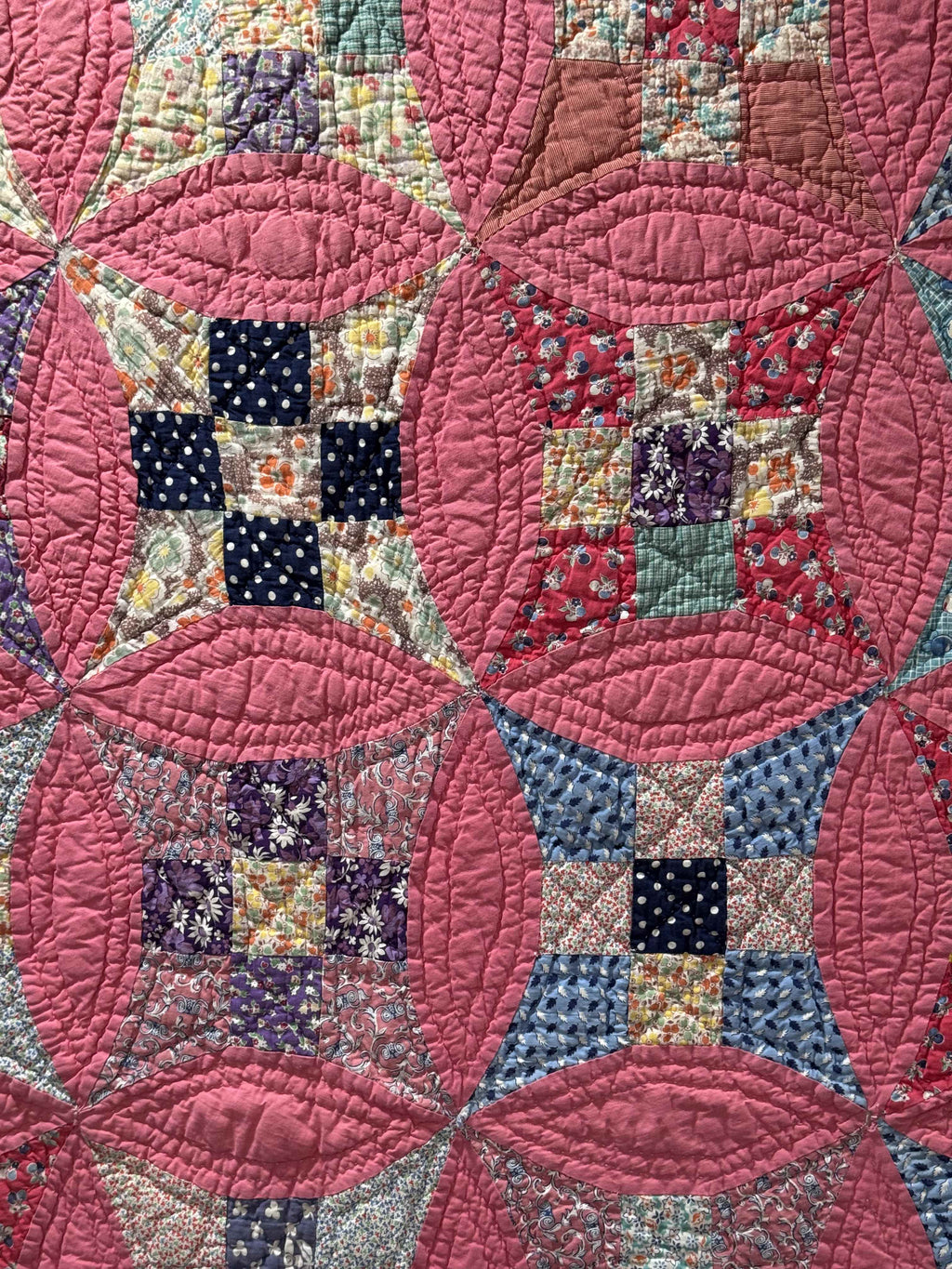 Vintage Glorified Nine Patch Quilt