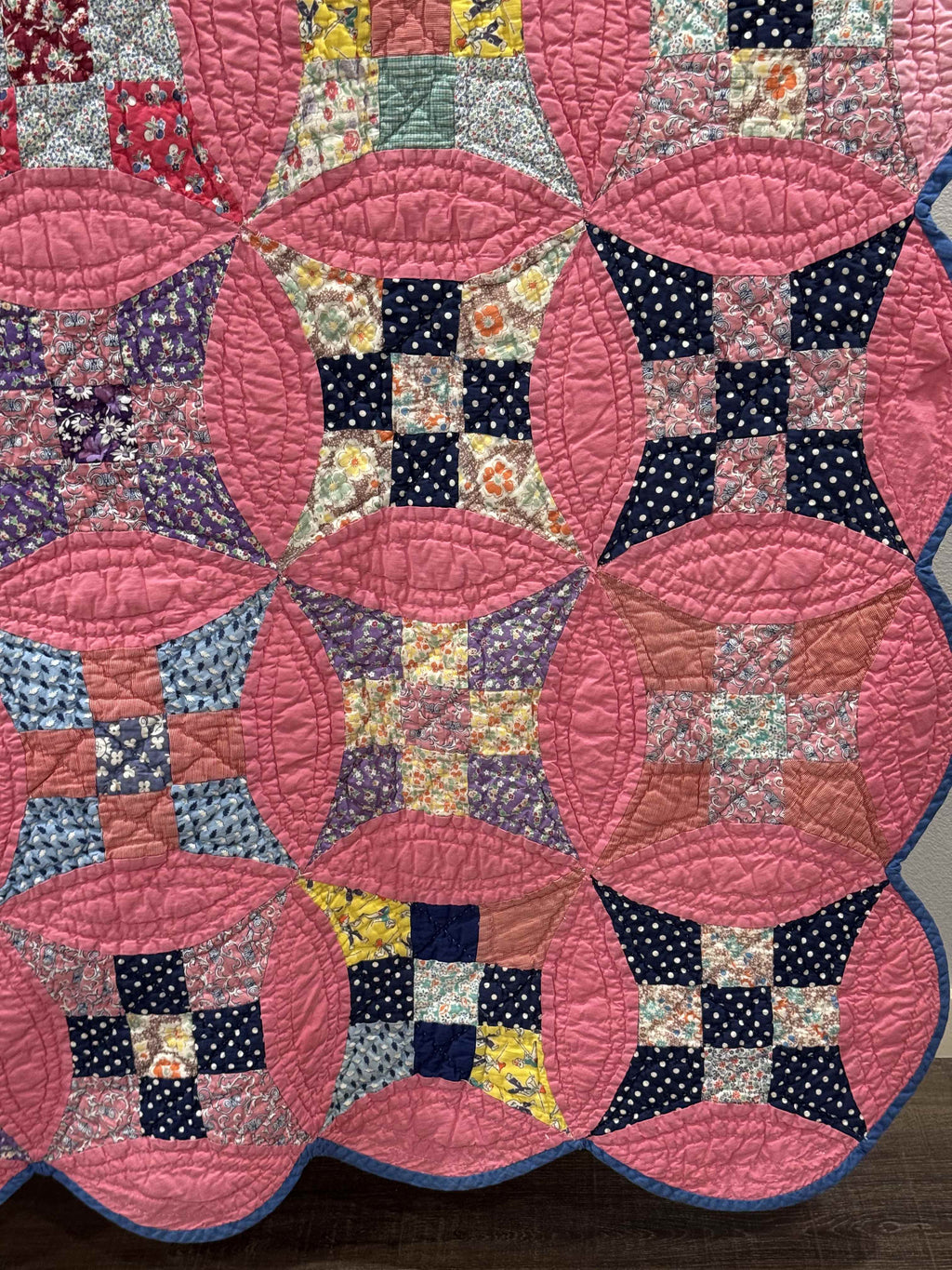 Vintage Glorified Nine Patch Quilt