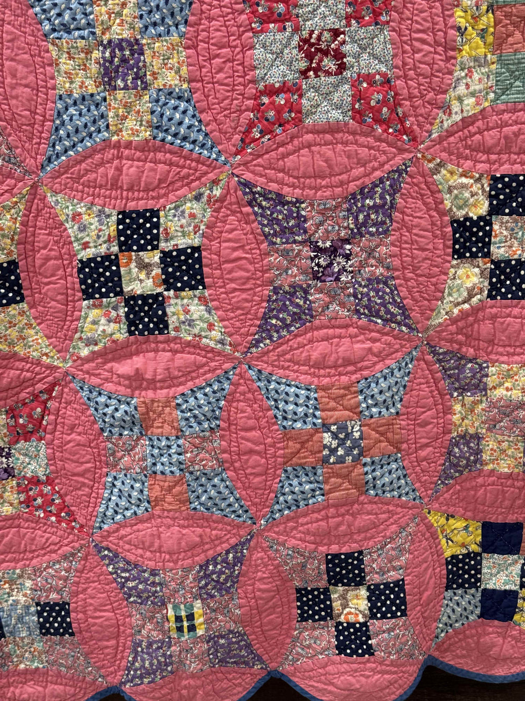 Vintage Glorified Nine Patch Quilt