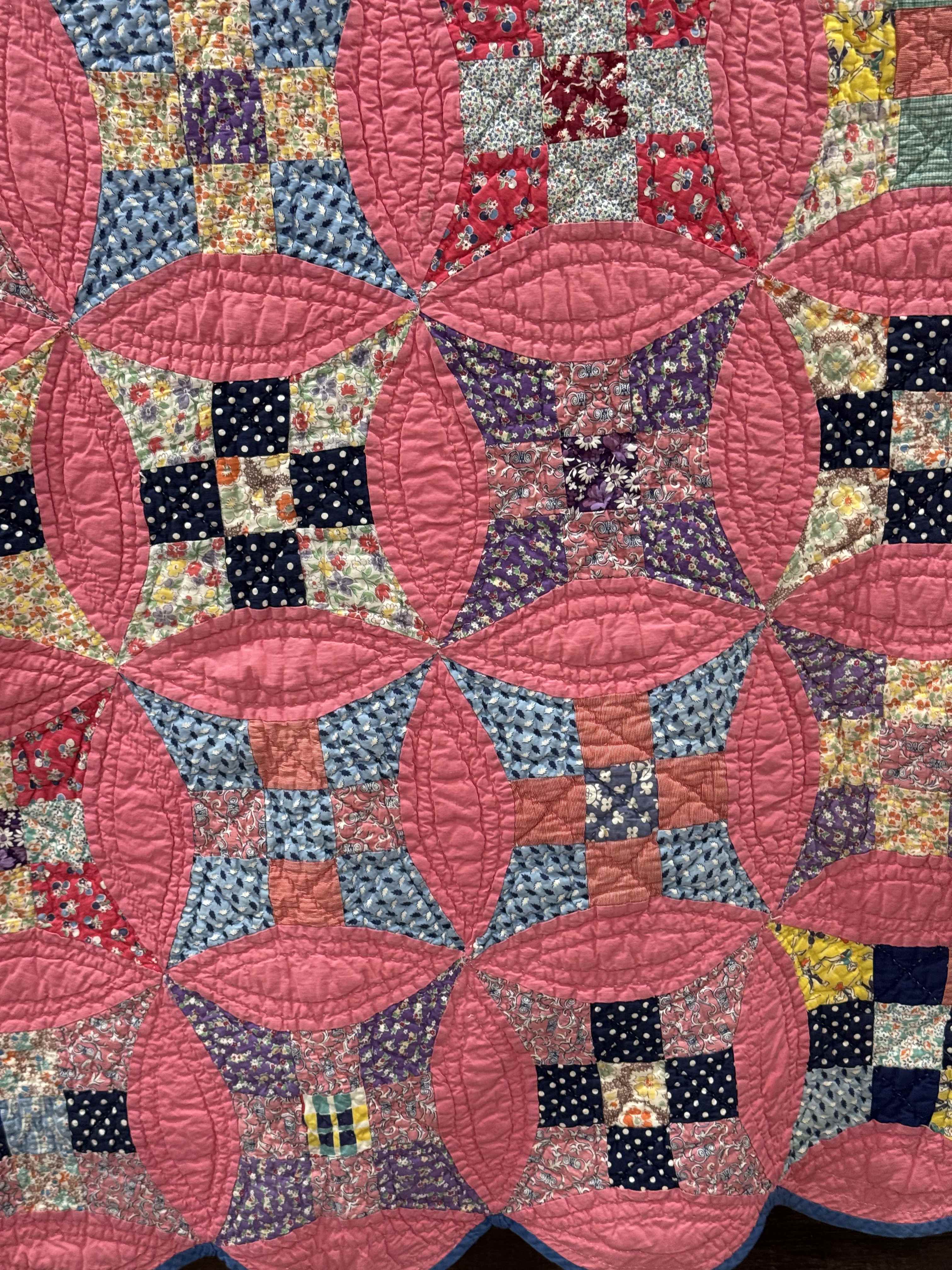 Vintage Glorified Nine Patch Quilt