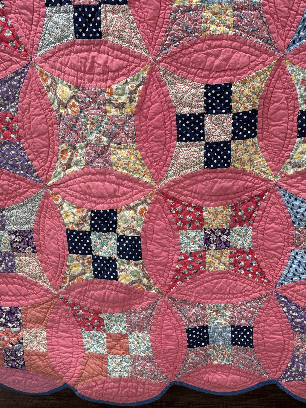 Vintage Glorified Nine Patch Quilt