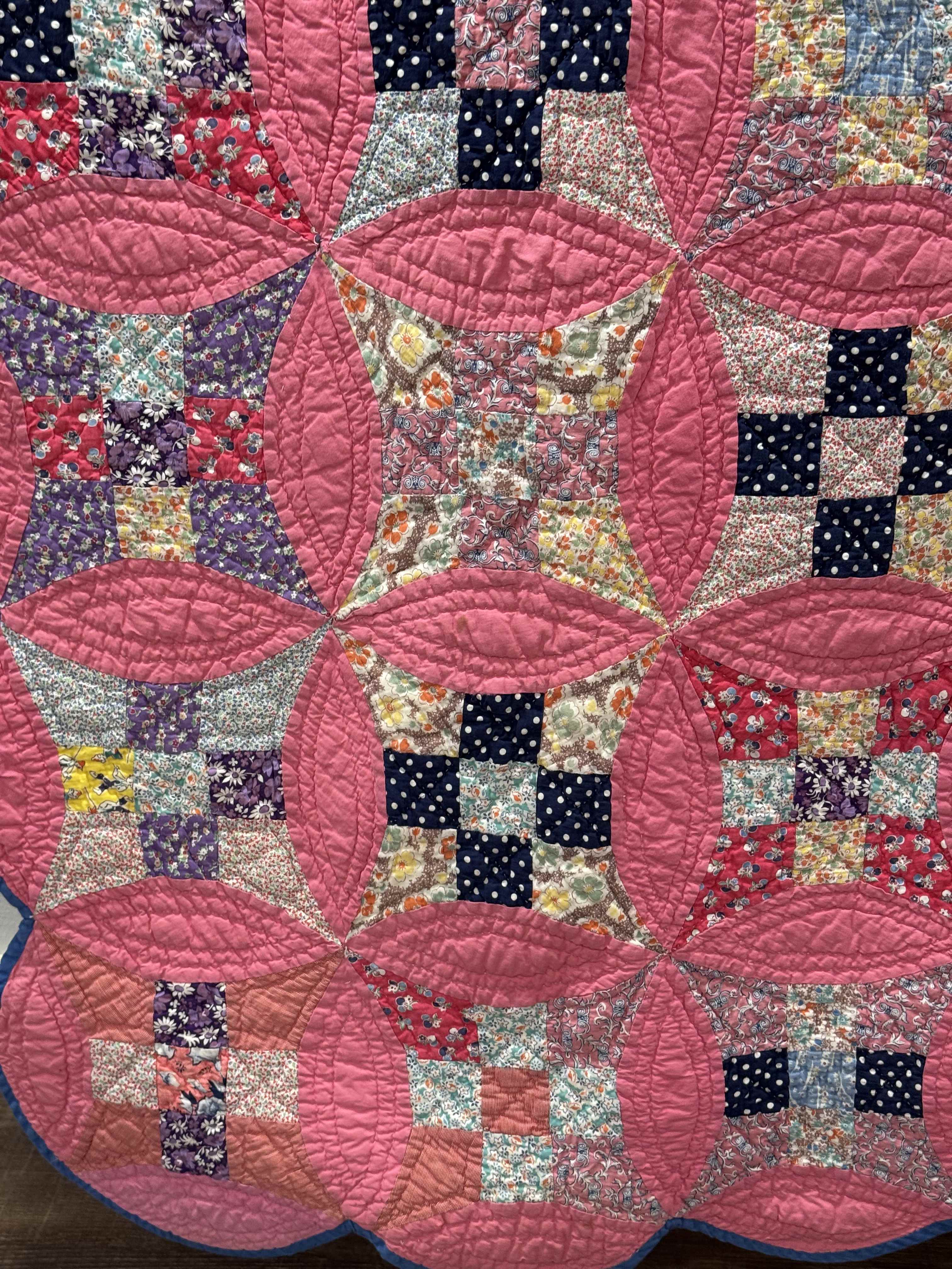 Vintage Glorified Nine Patch Quilt