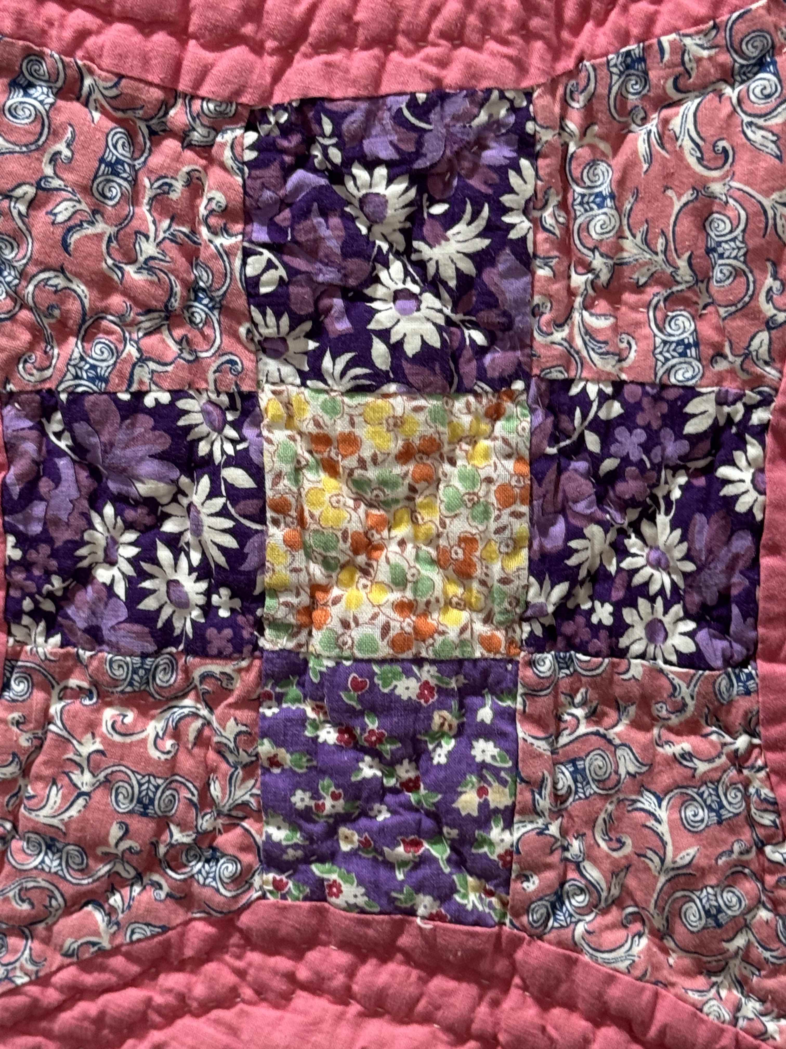 Vintage Glorified Nine Patch Quilt