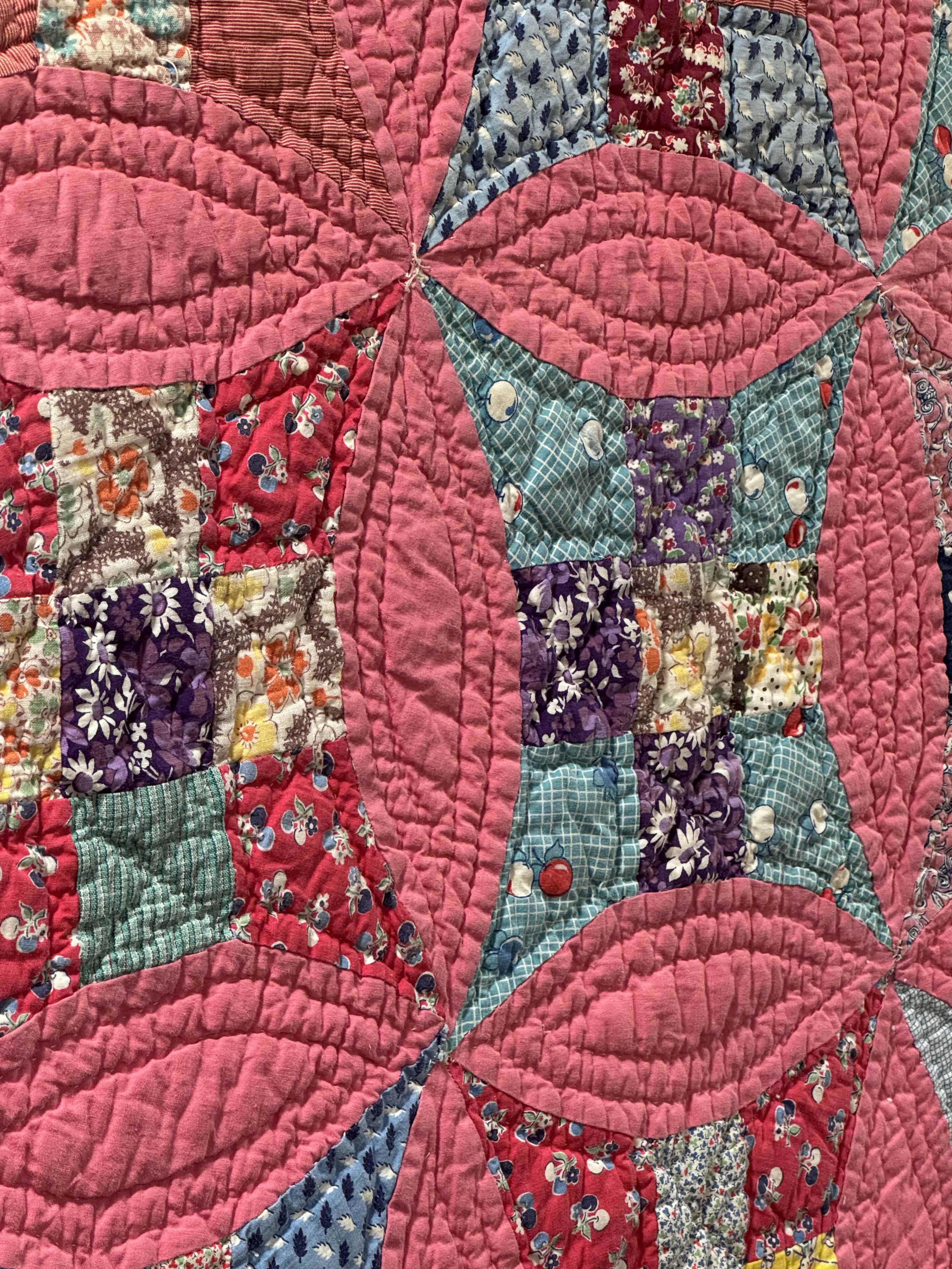 Vintage Glorified Nine Patch Quilt