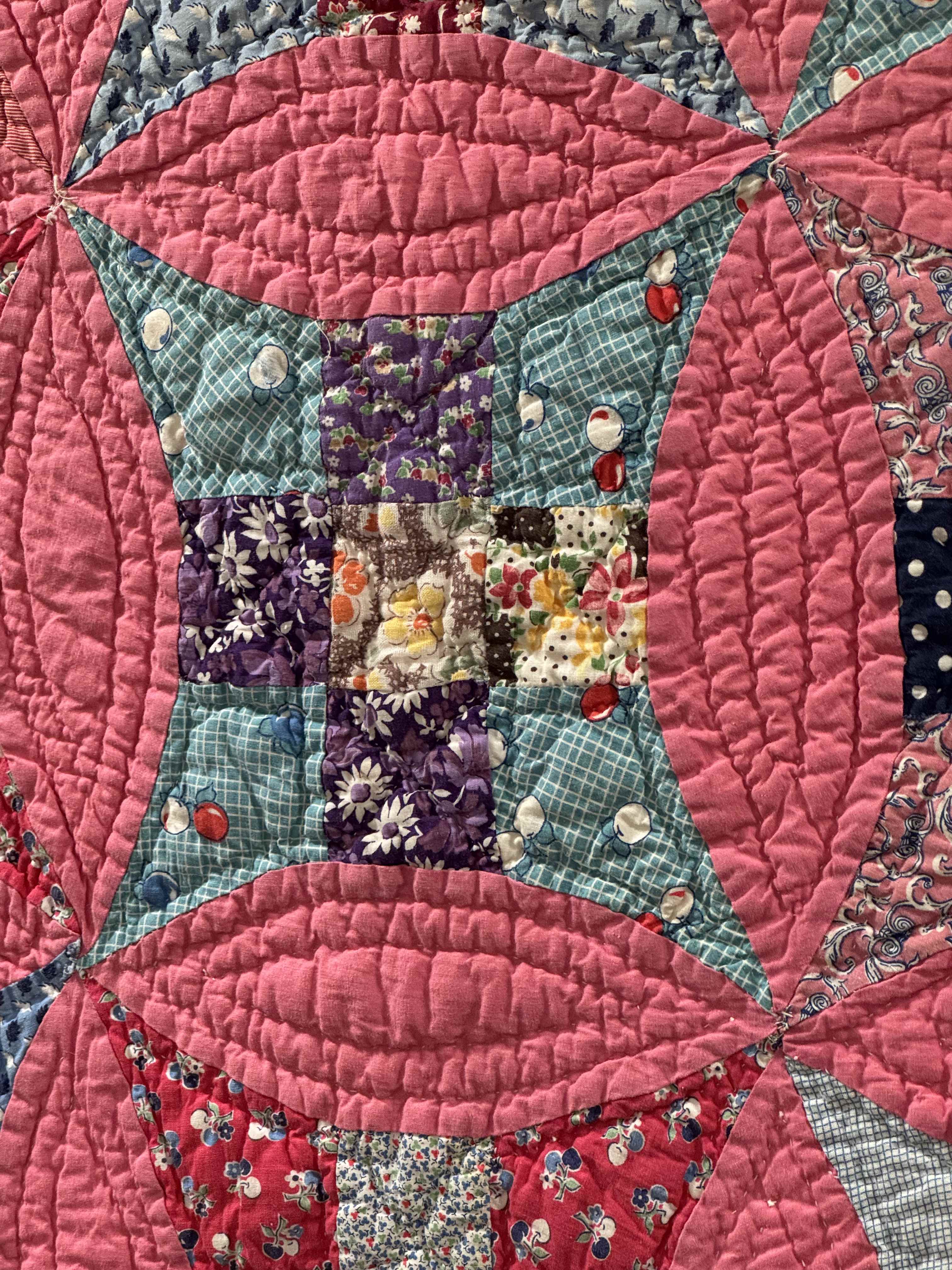 Vintage Glorified Nine Patch Quilt