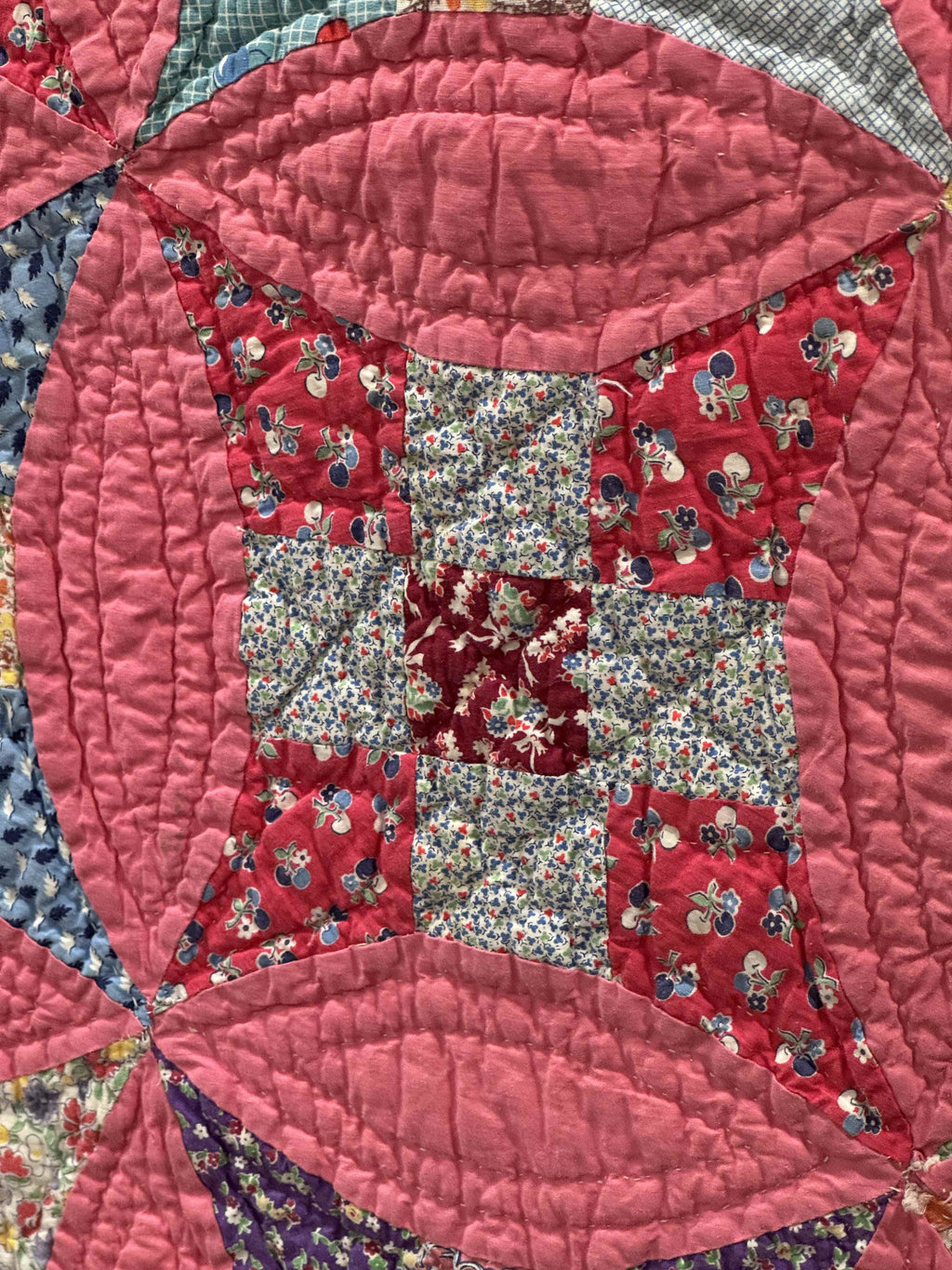 Vintage Glorified Nine Patch Quilt