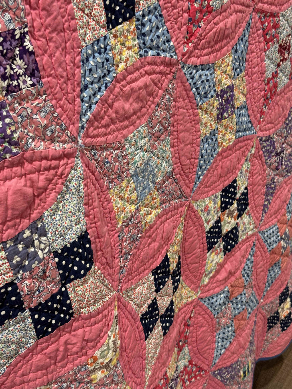 Vintage Glorified Nine Patch Quilt