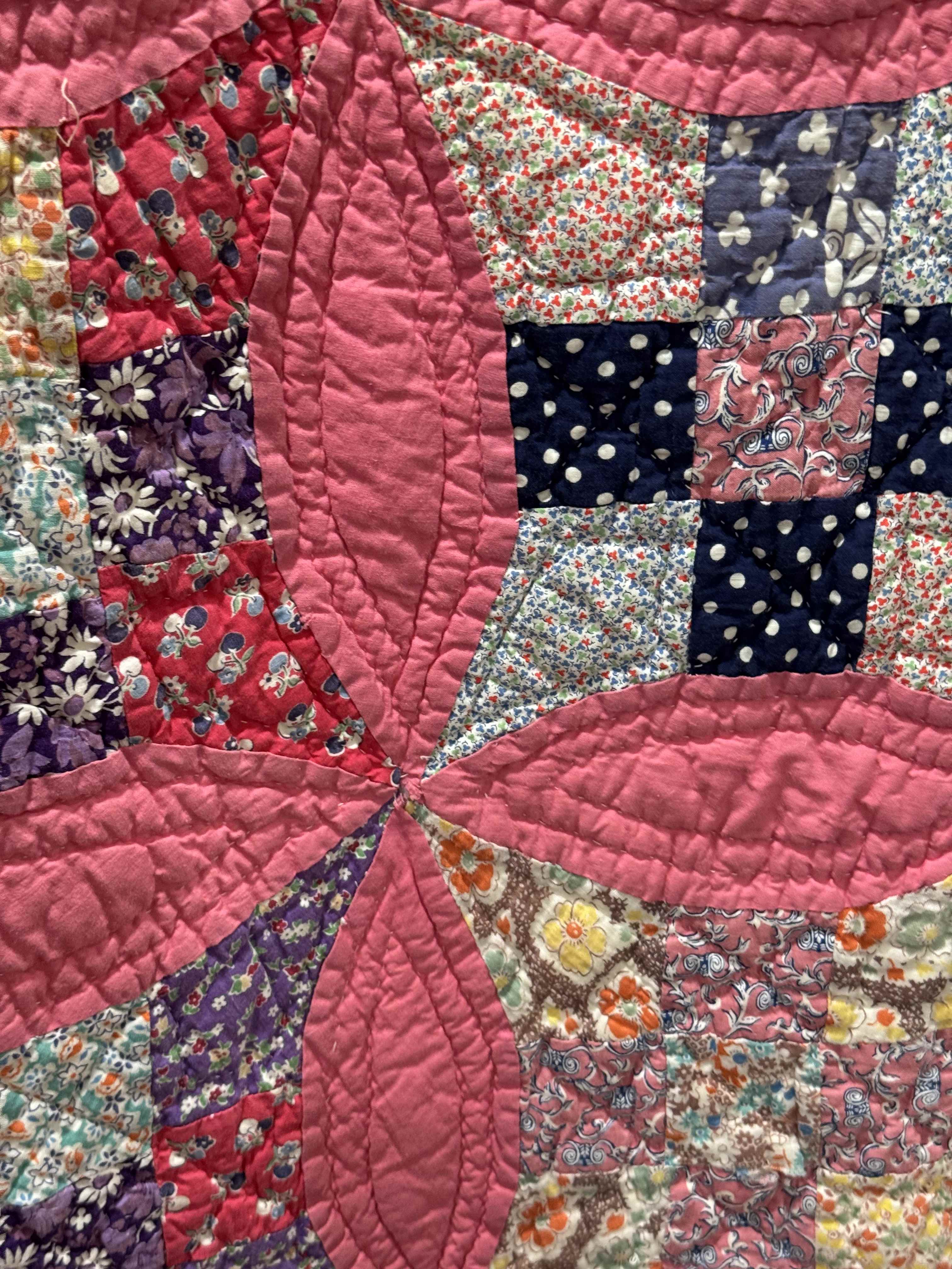 Vintage Glorified Nine Patch Quilt