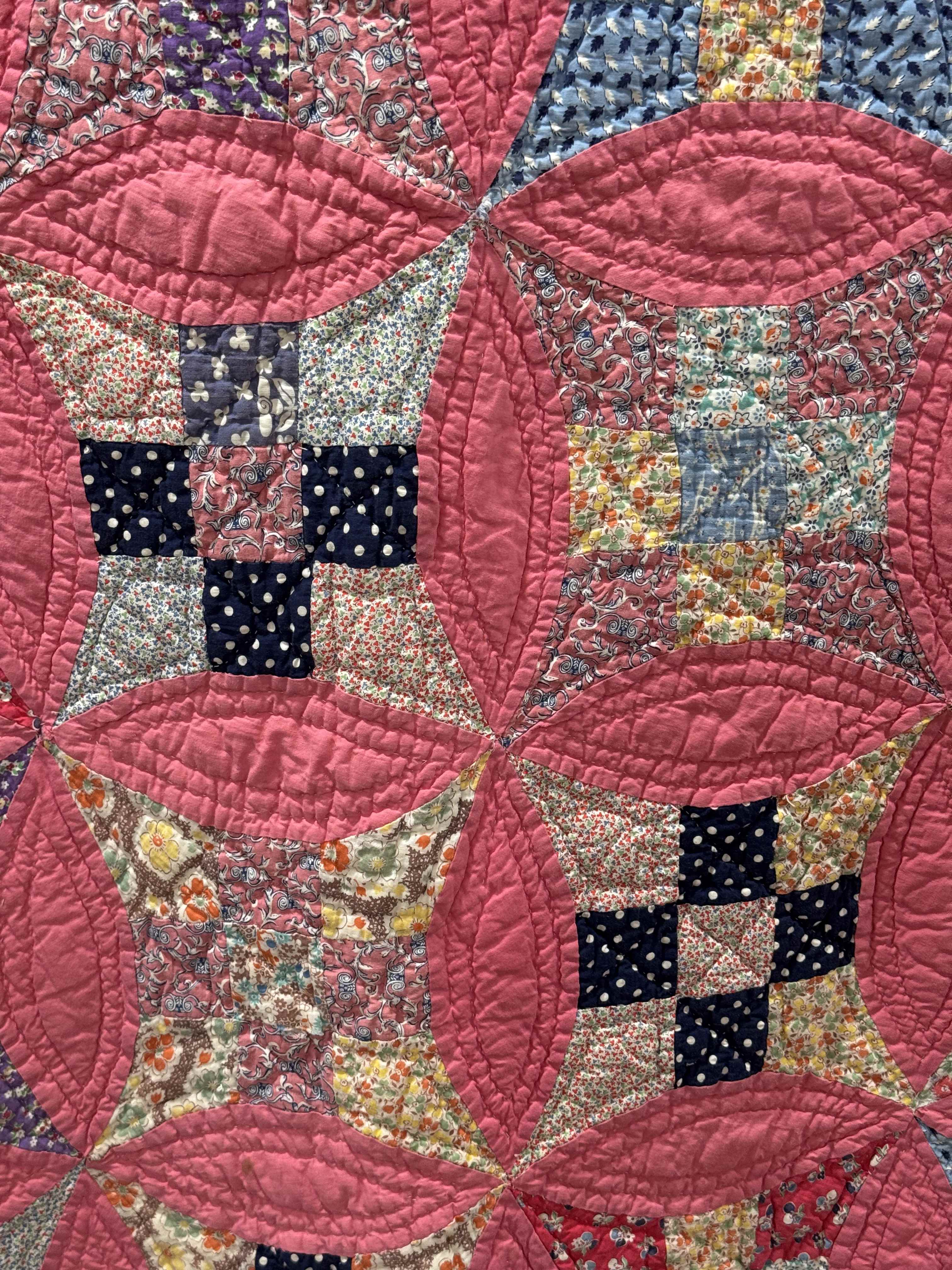 Vintage Glorified Nine Patch Quilt