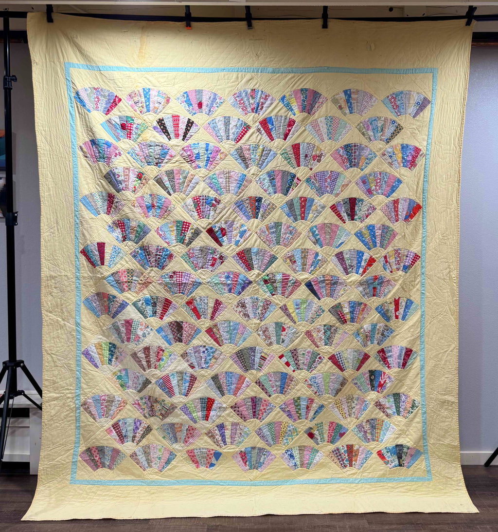Vintage Grandmother's Fan Quilt