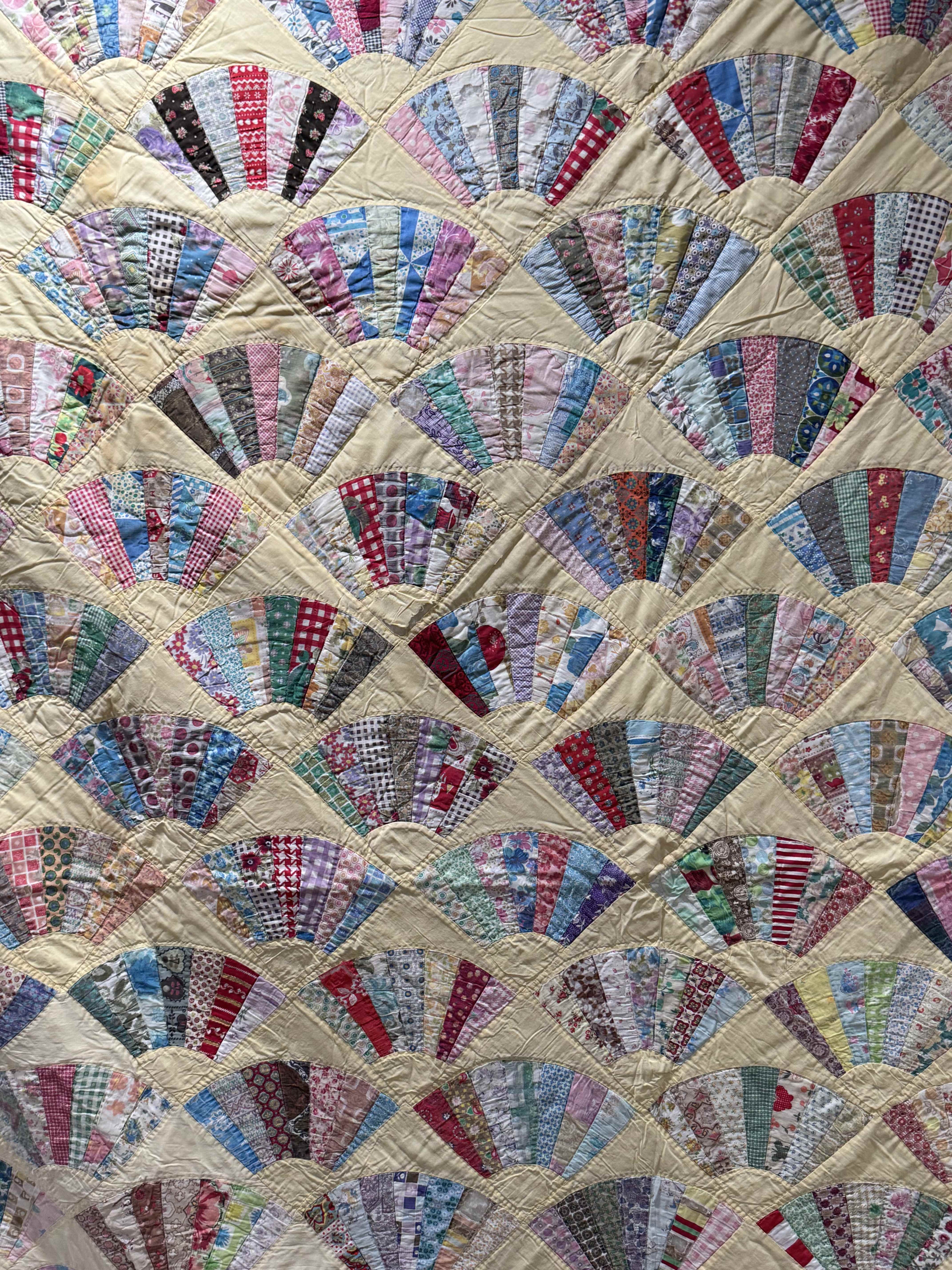 Vintage Grandmother's Fan Quilt
