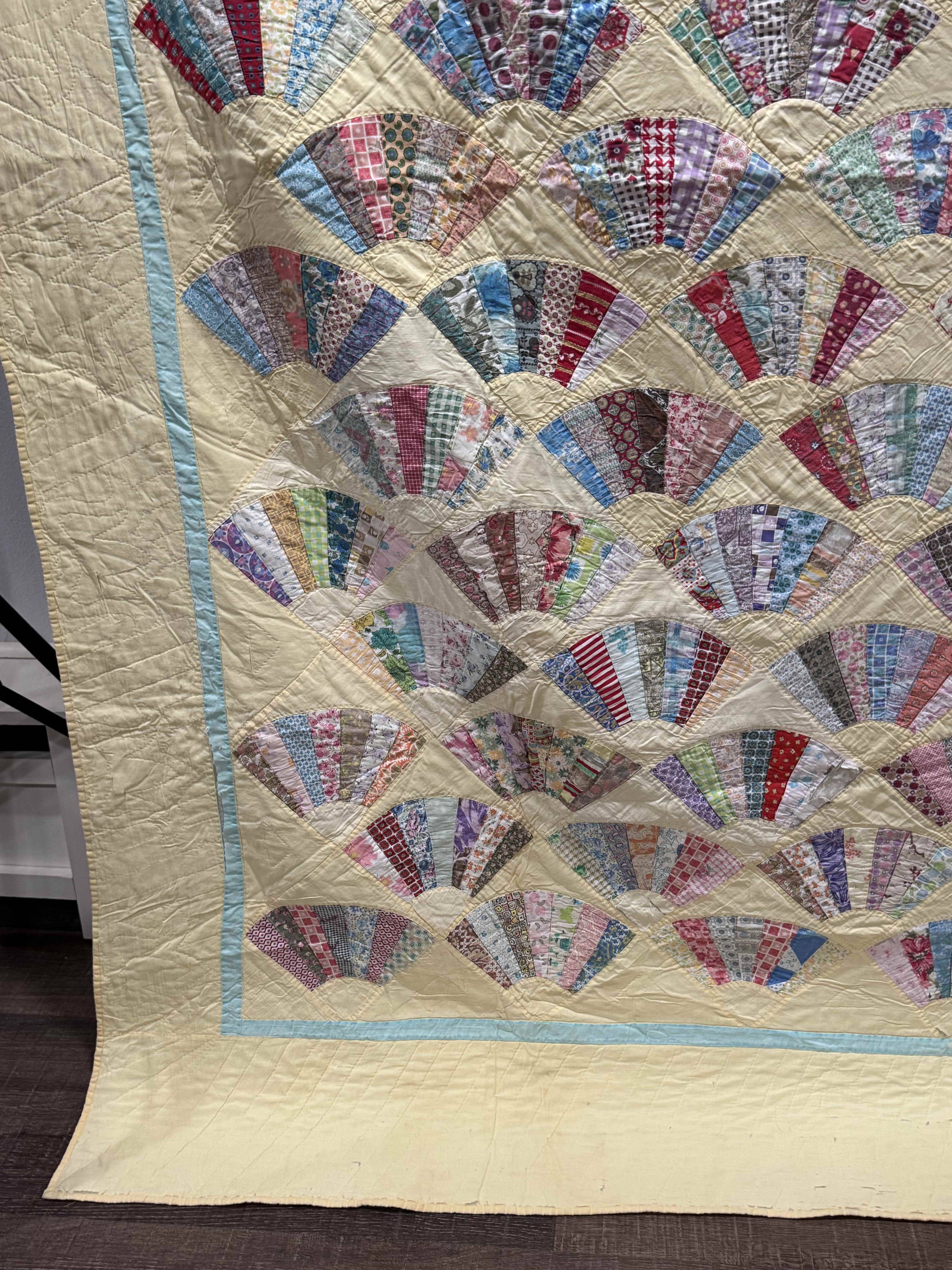 Vintage Grandmother's Fan Quilt