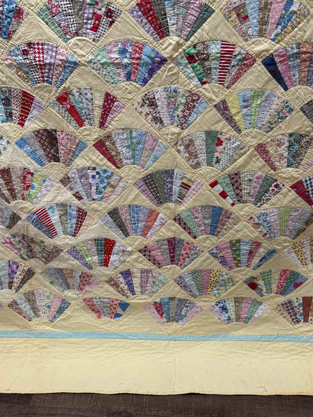 Vintage Grandmother's Fan Quilt