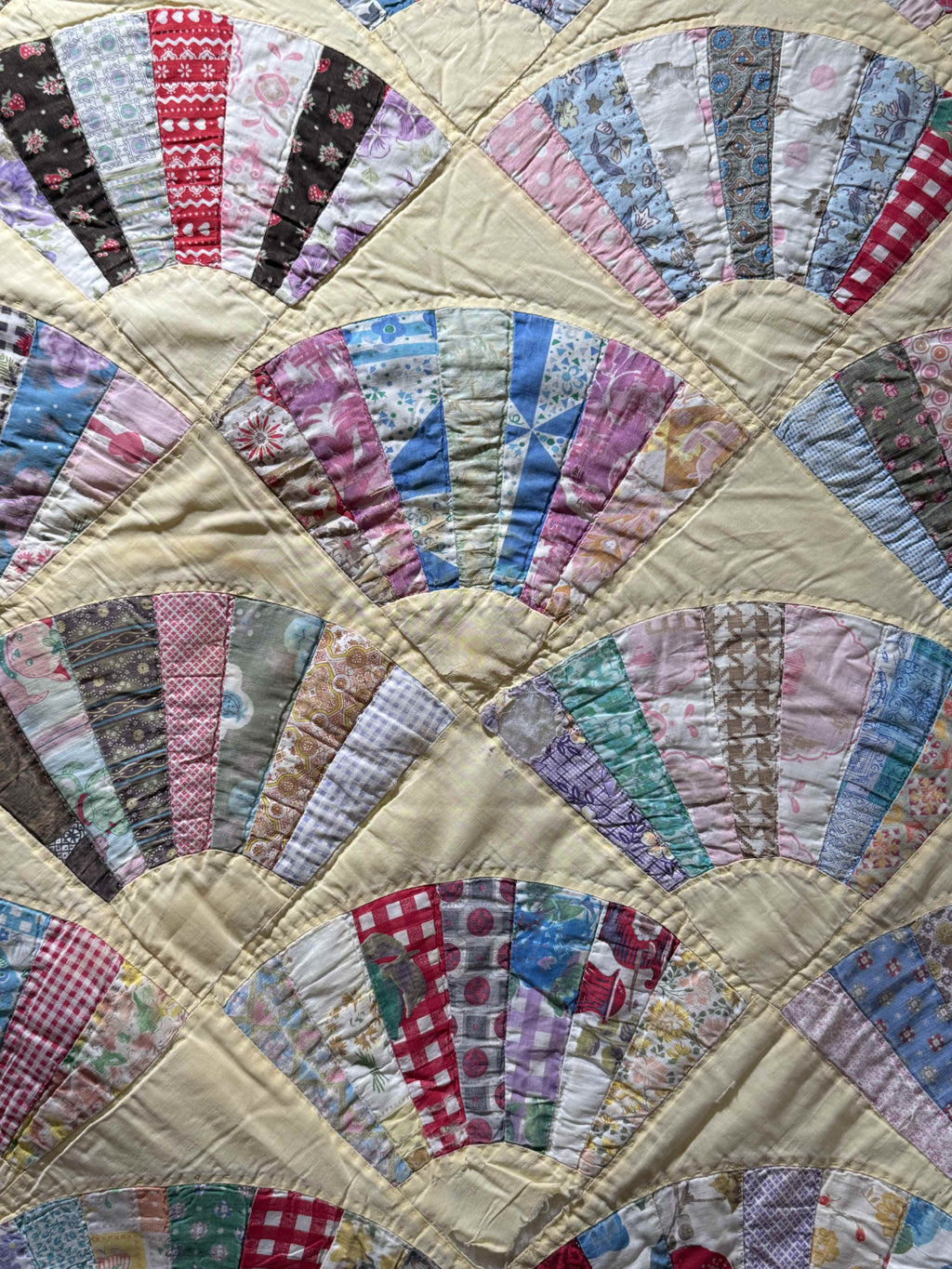 Vintage Grandmother's Fan Quilt