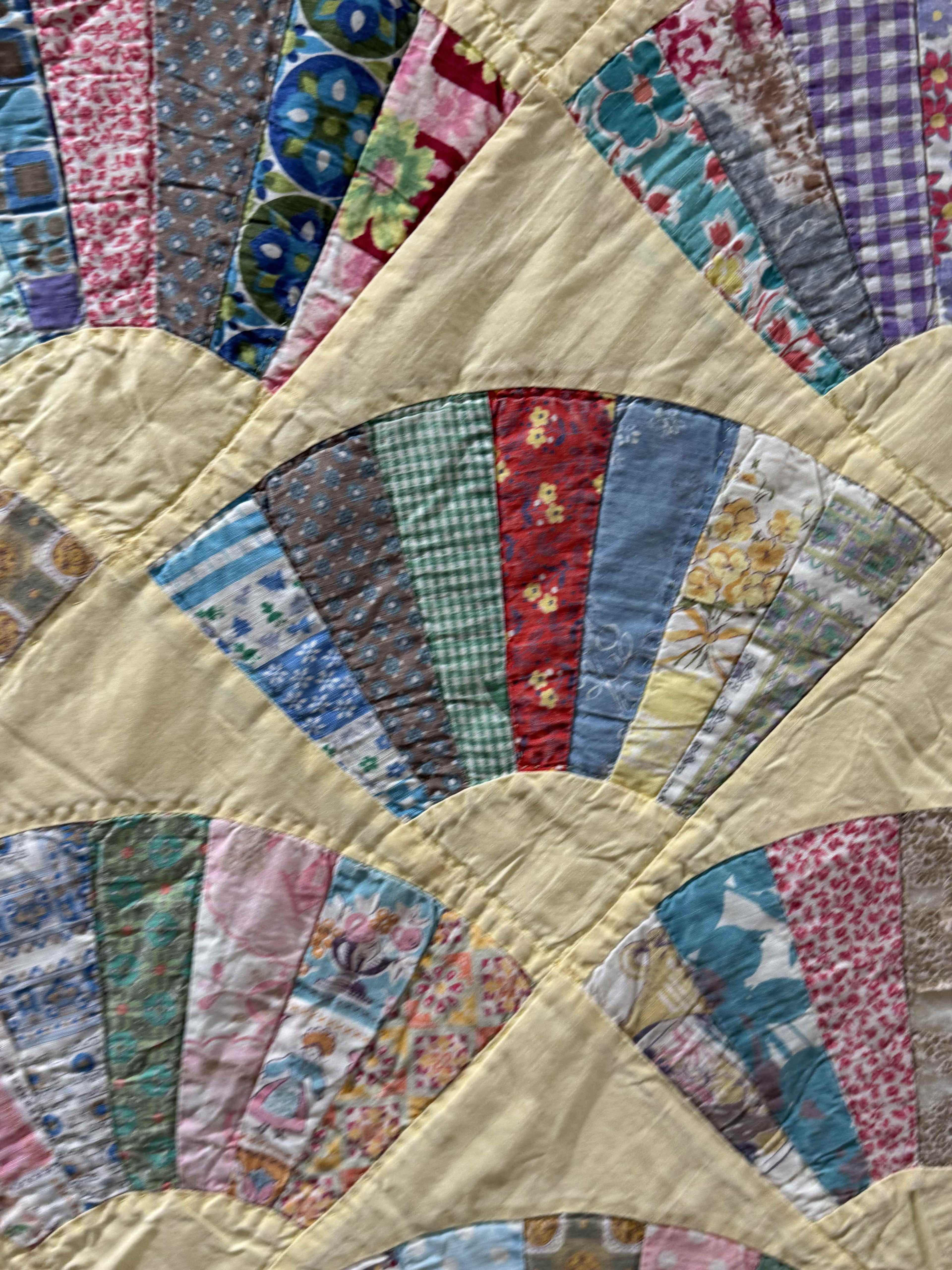 Vintage Grandmother's Fan Quilt