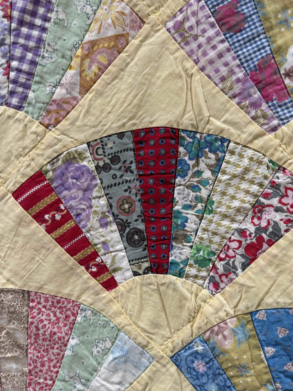 Vintage Grandmother's Fan Quilt