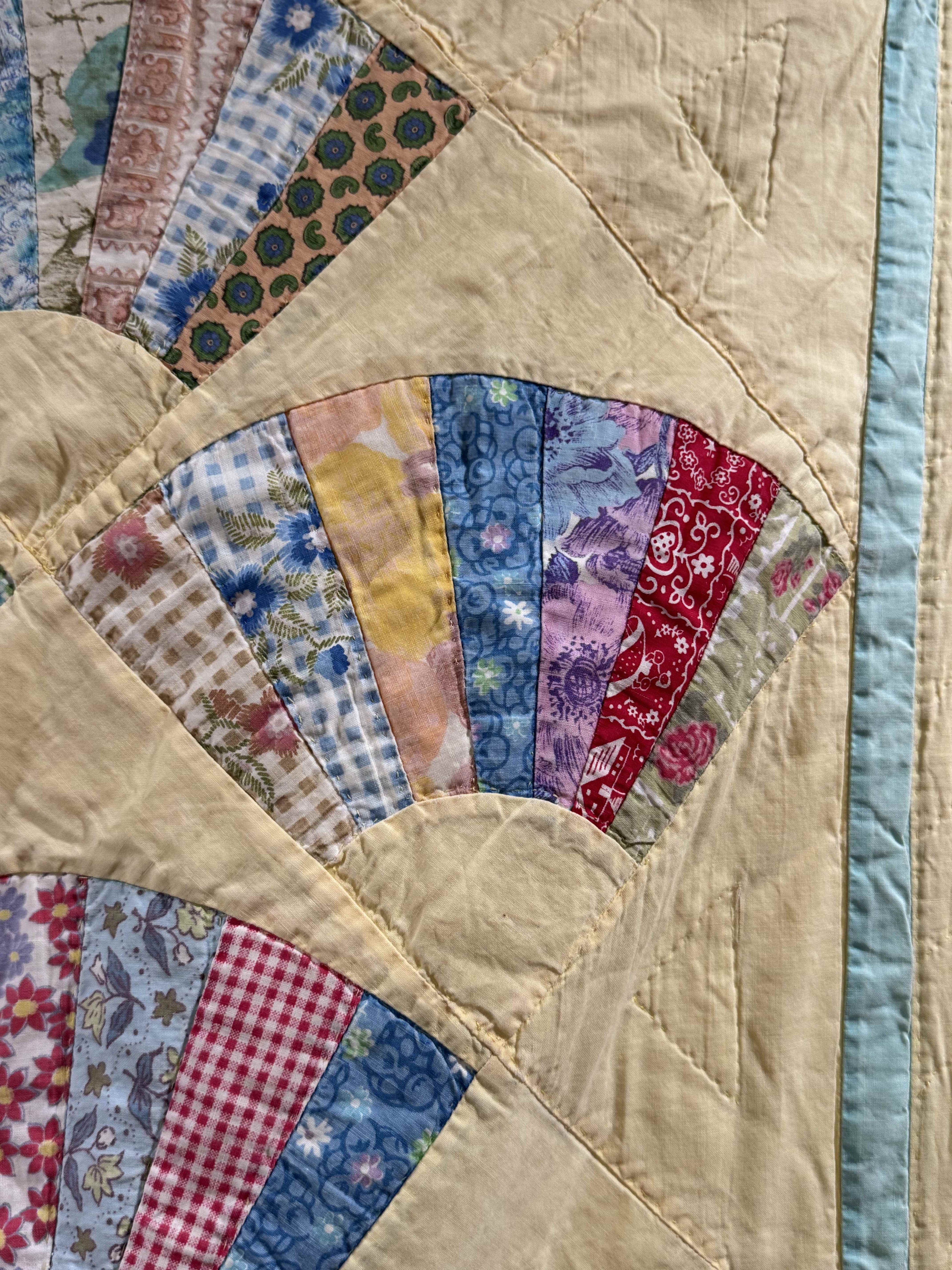 Vintage Grandmother's Fan Quilt