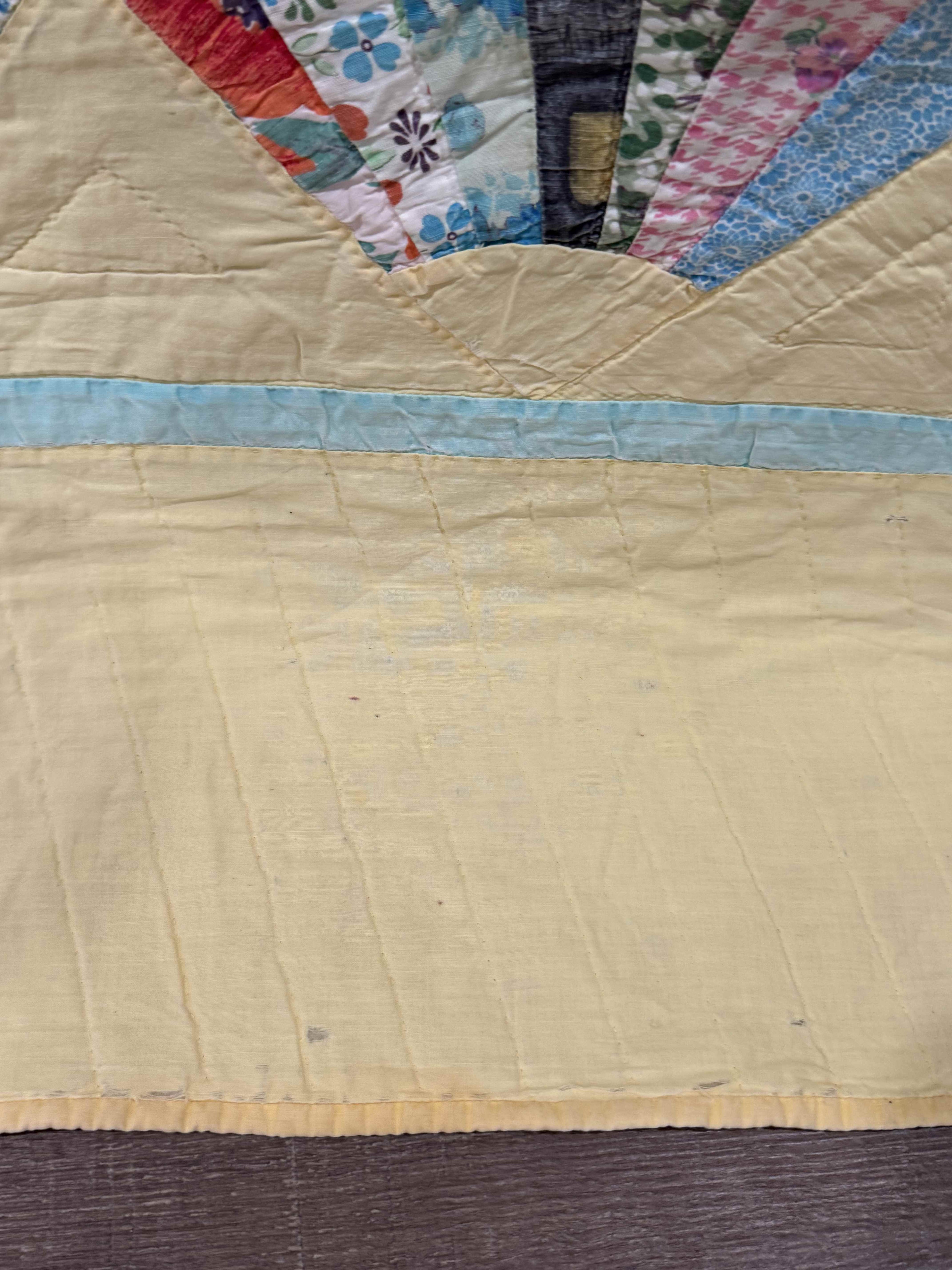 Vintage Grandmother's Fan Quilt