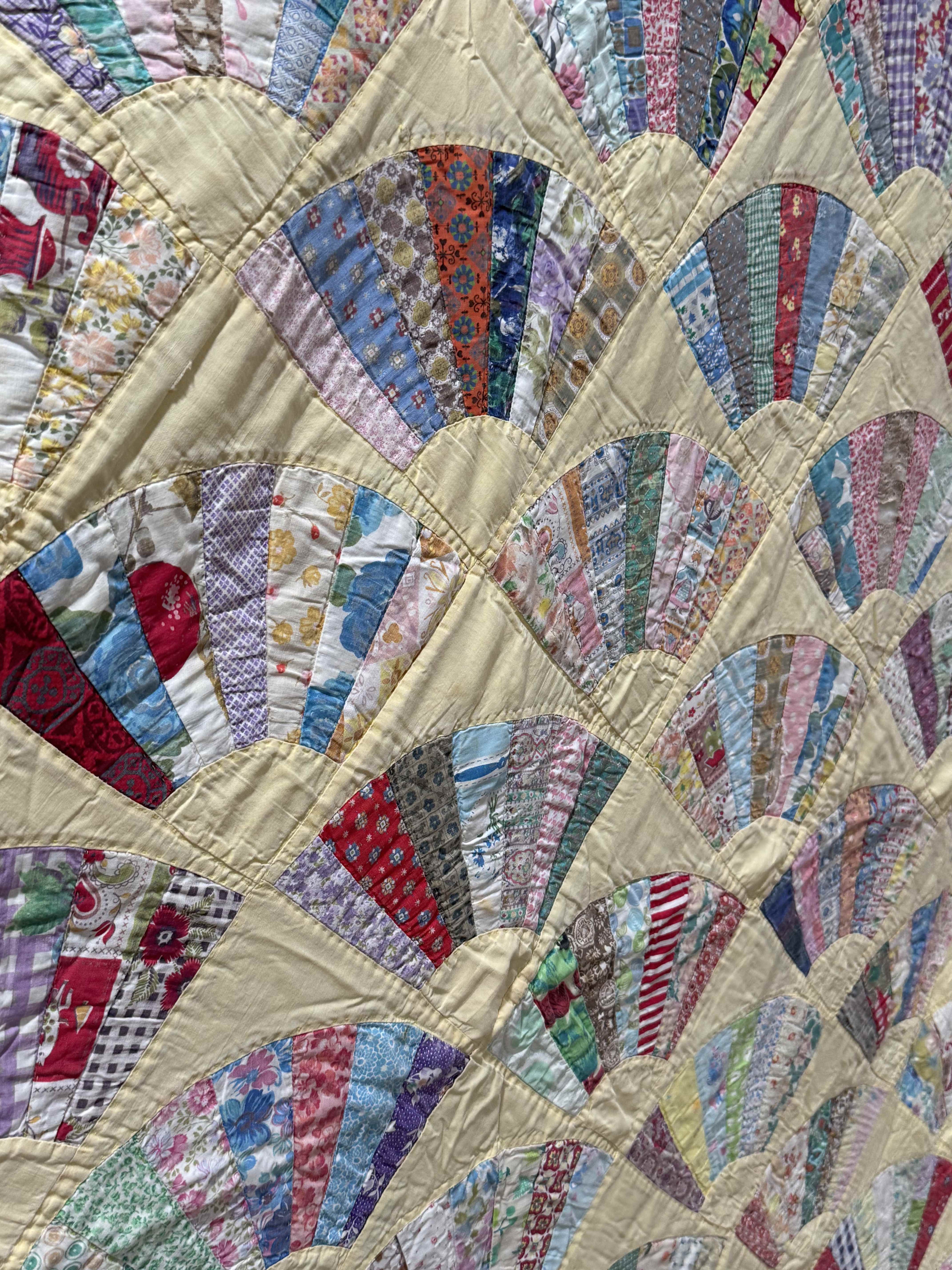 Vintage Grandmother's Fan Quilt