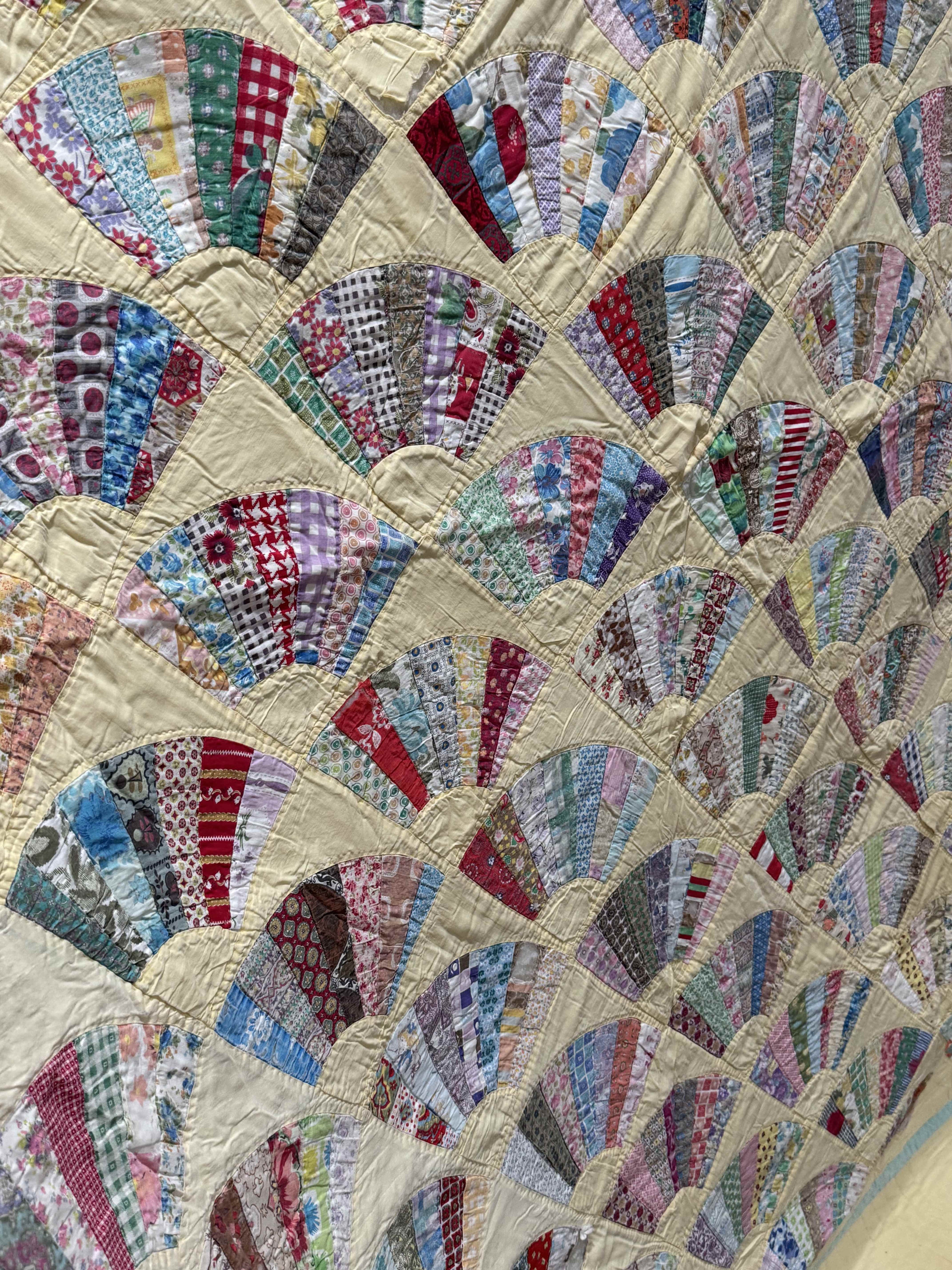 Vintage Grandmother's Fan Quilt