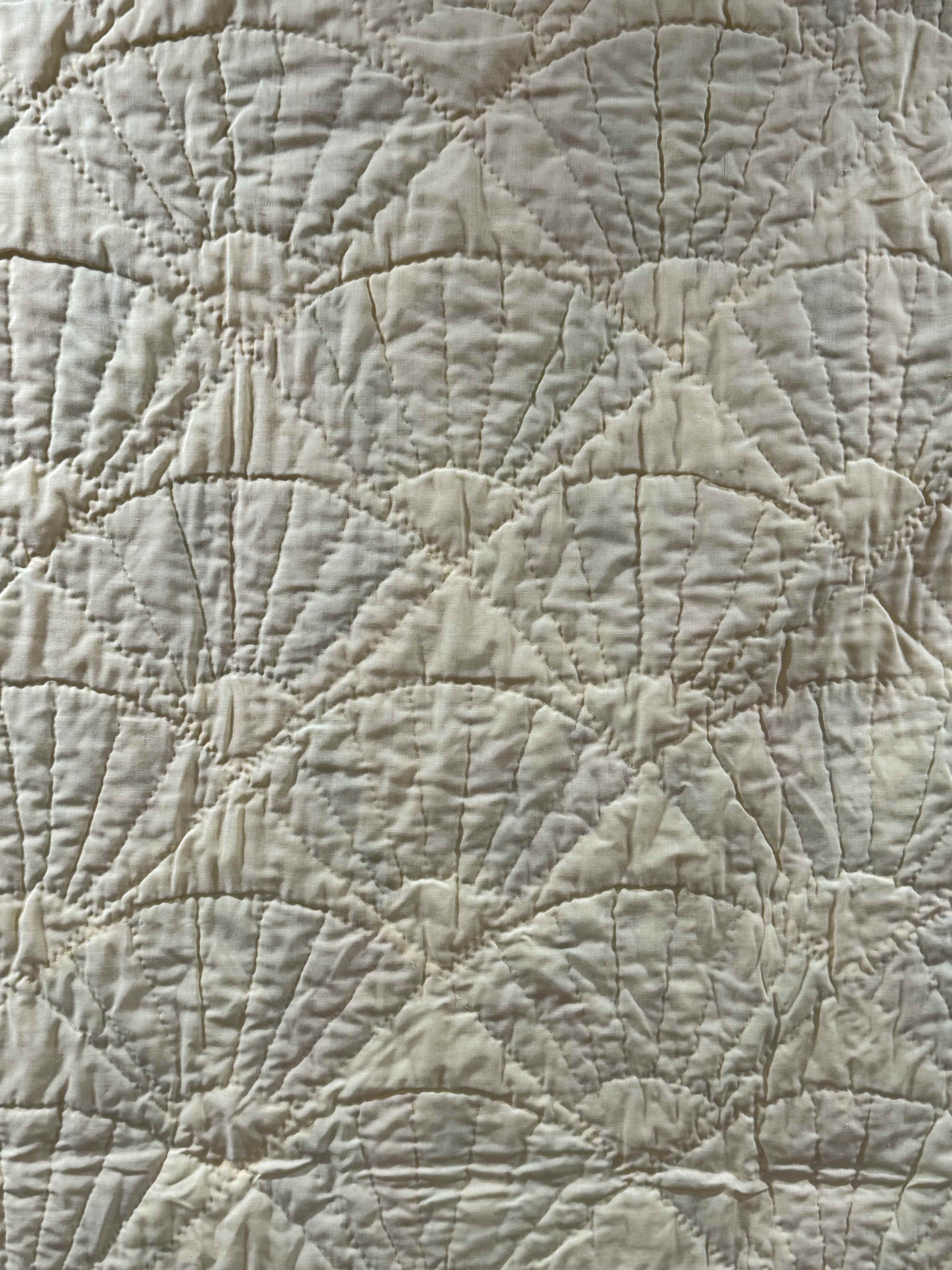 Vintage Grandmother's Fan Quilt