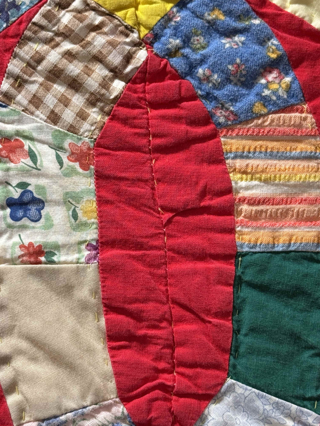 Vintage Double Wedding Ring Quilt