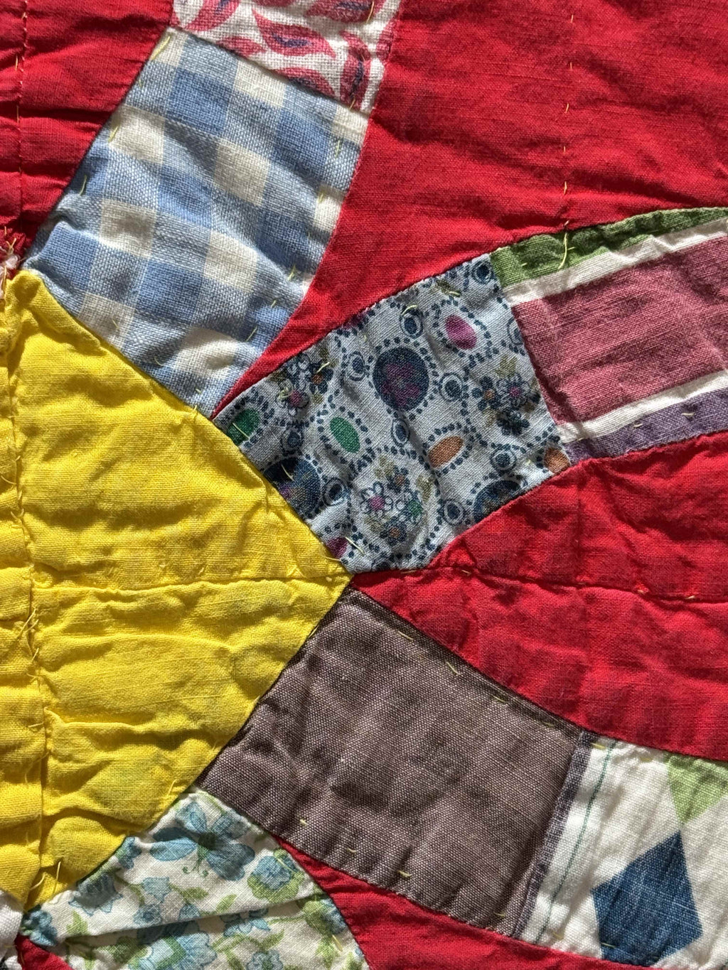 Vintage Double Wedding Ring Quilt