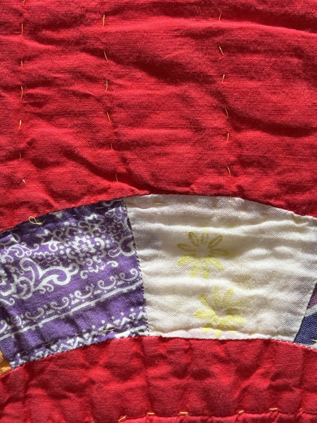 Vintage Double Wedding Ring Quilt